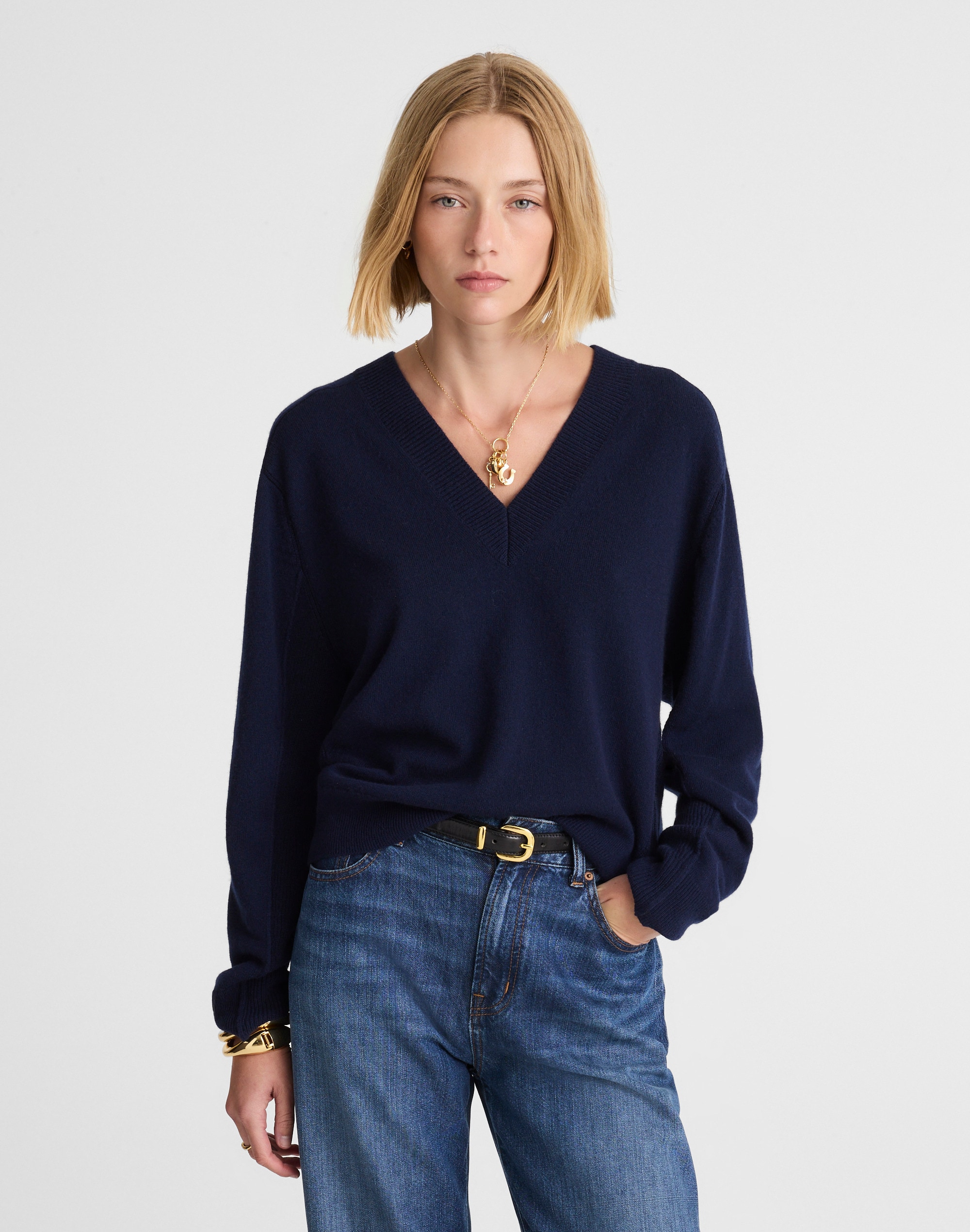 Cashmere V-Neck Sweater