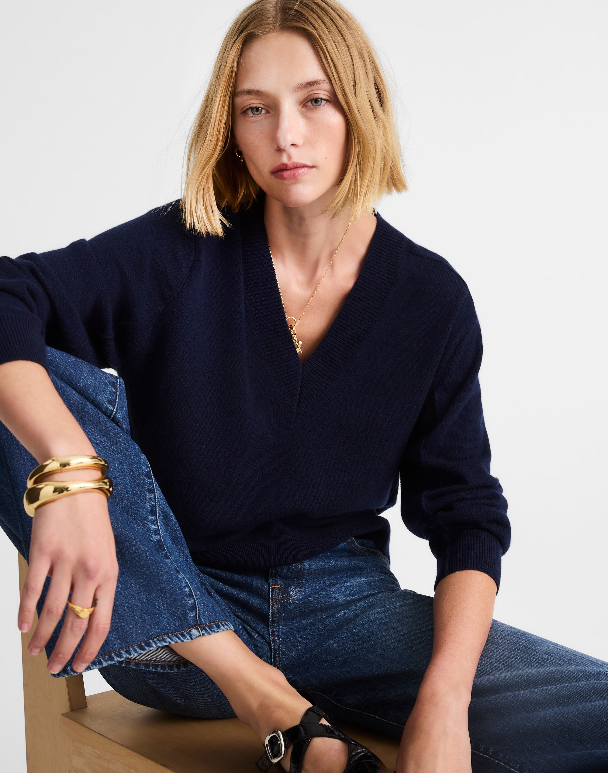 Cashmere V-Neck Sweater