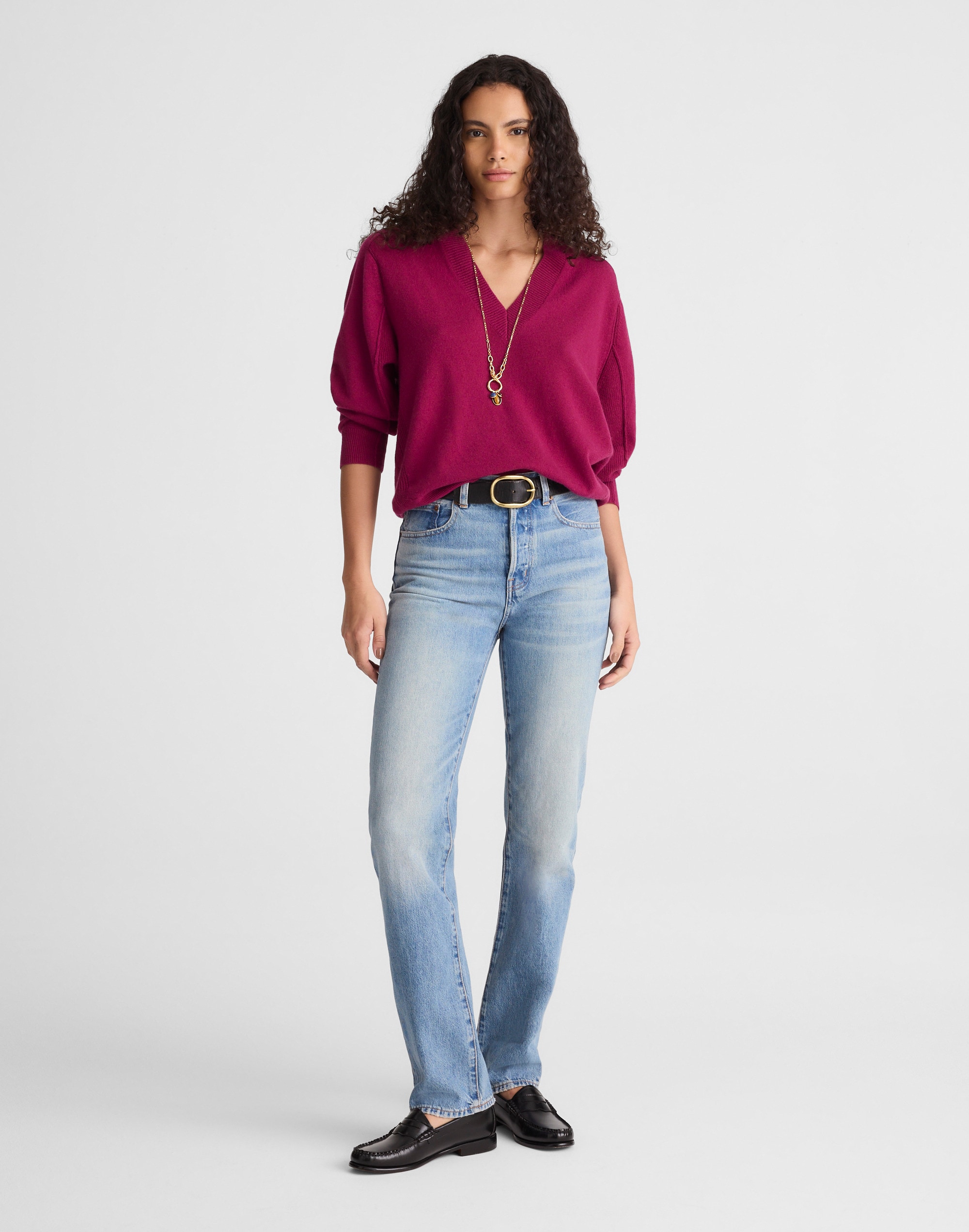 Cashmere V-Neck Sweater | Madewell