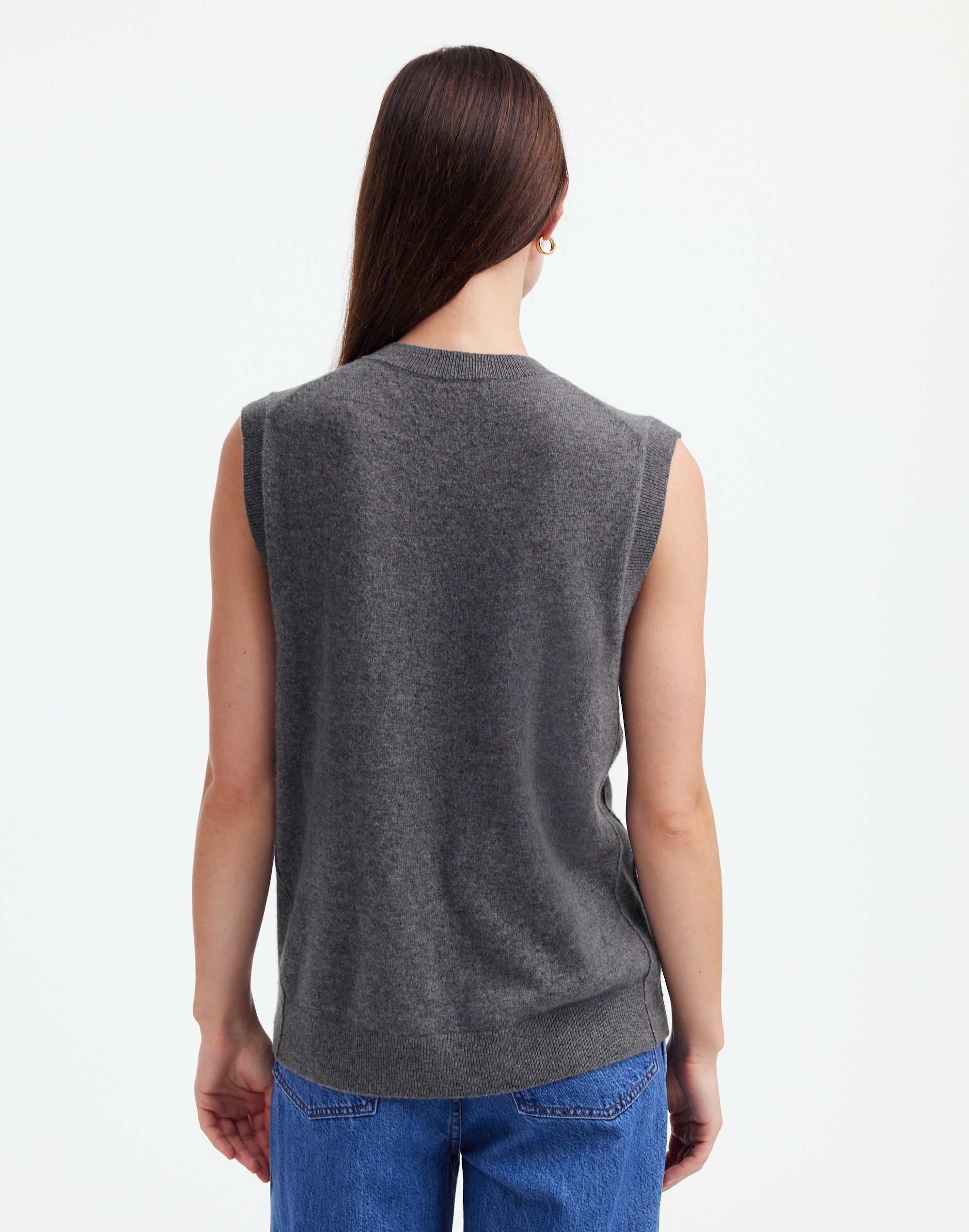 Cashmere V-Neck Sweater Vest