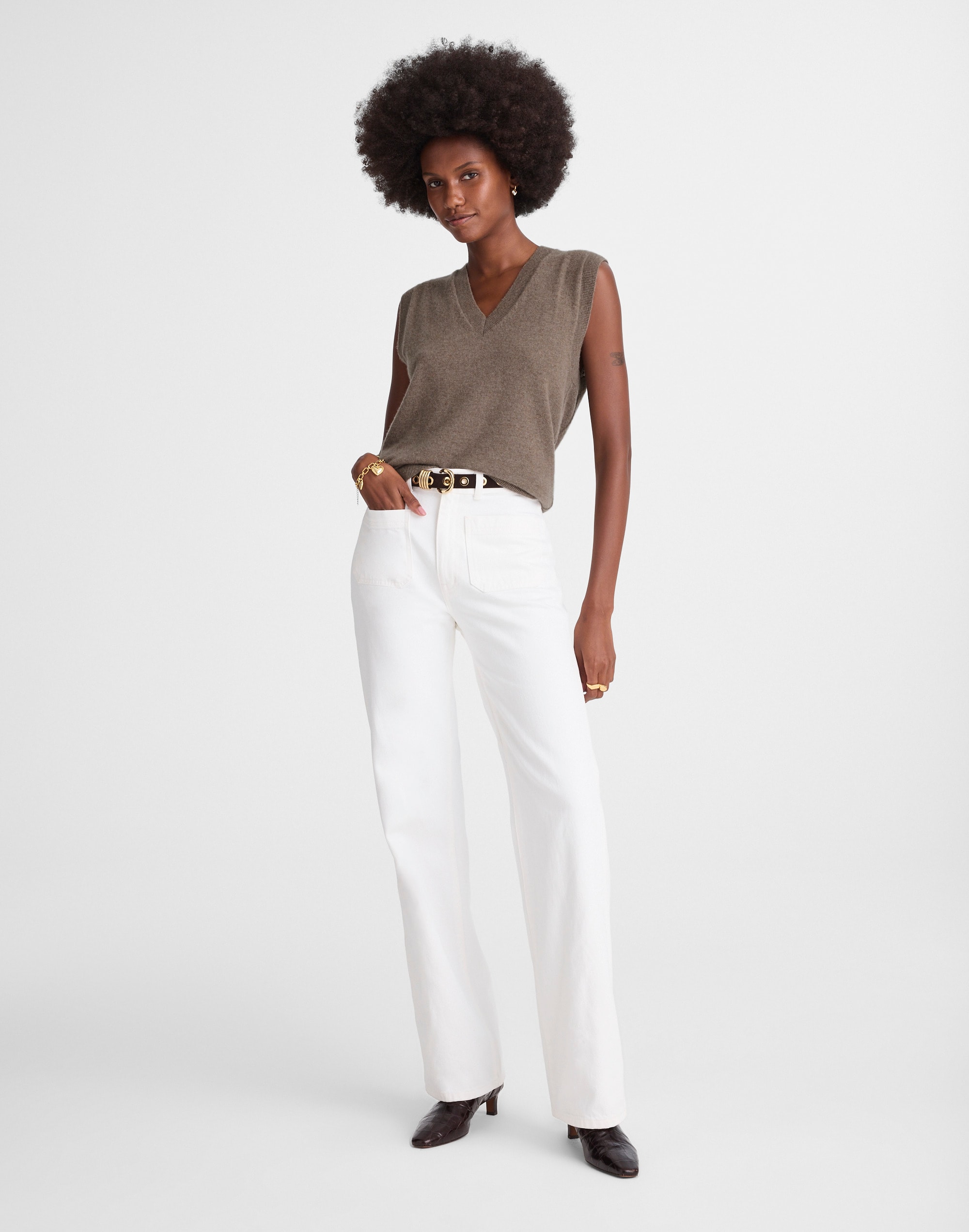 Cashmere V-Neck Sweater Vest