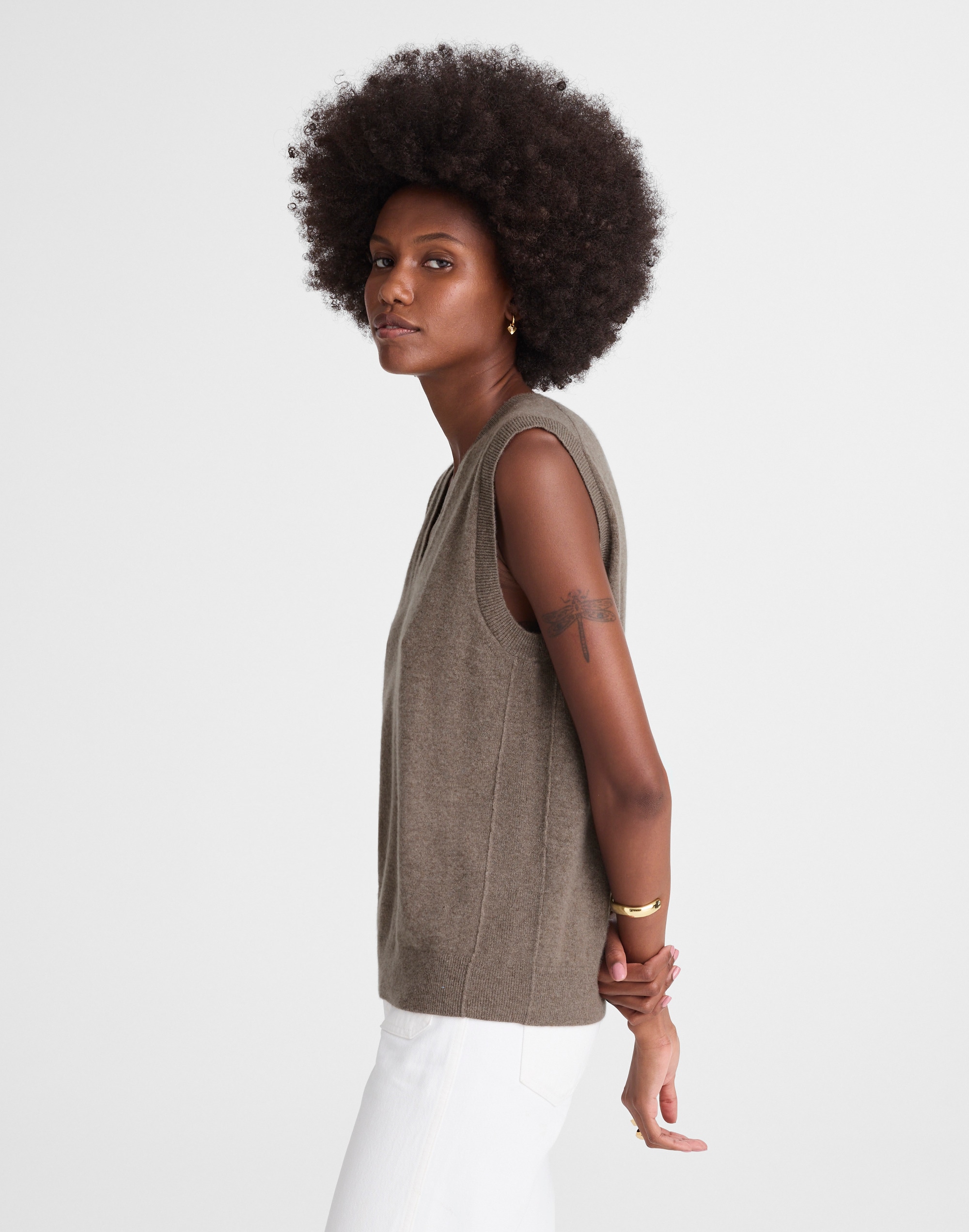 Cashmere V-Neck Sweater Vest