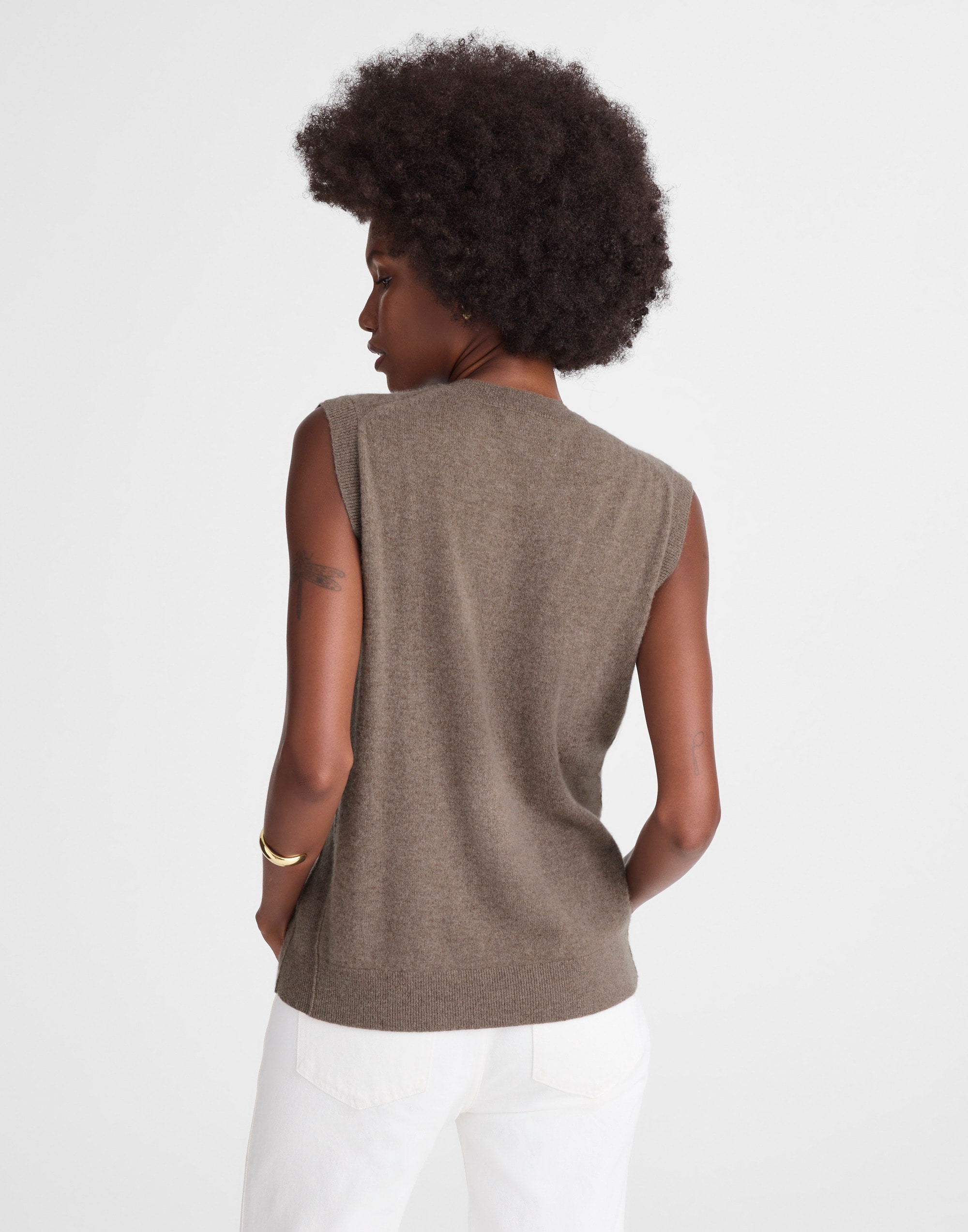 Cashmere V-Neck Sweater Vest