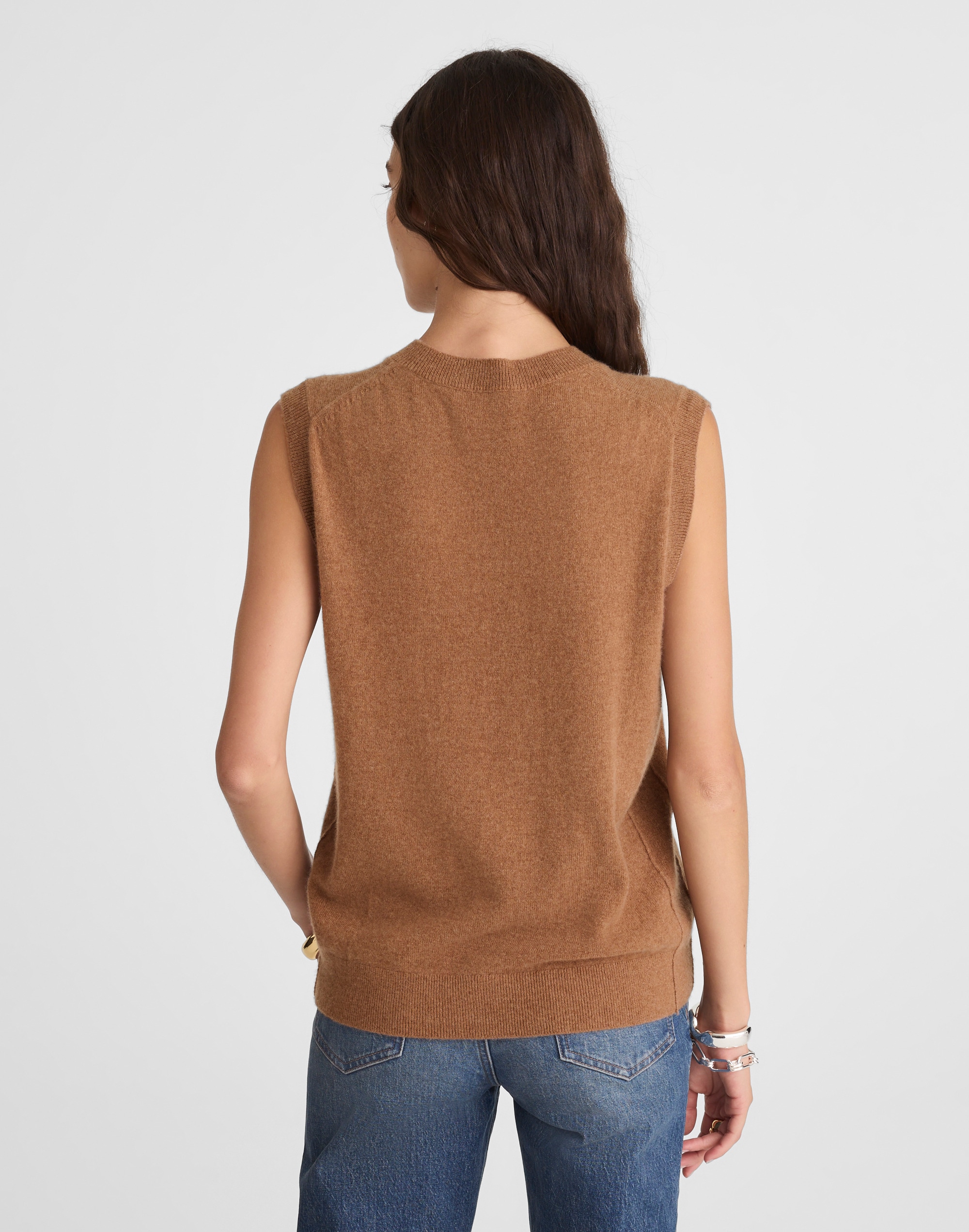 Cashmere V-Neck Sweater Vest