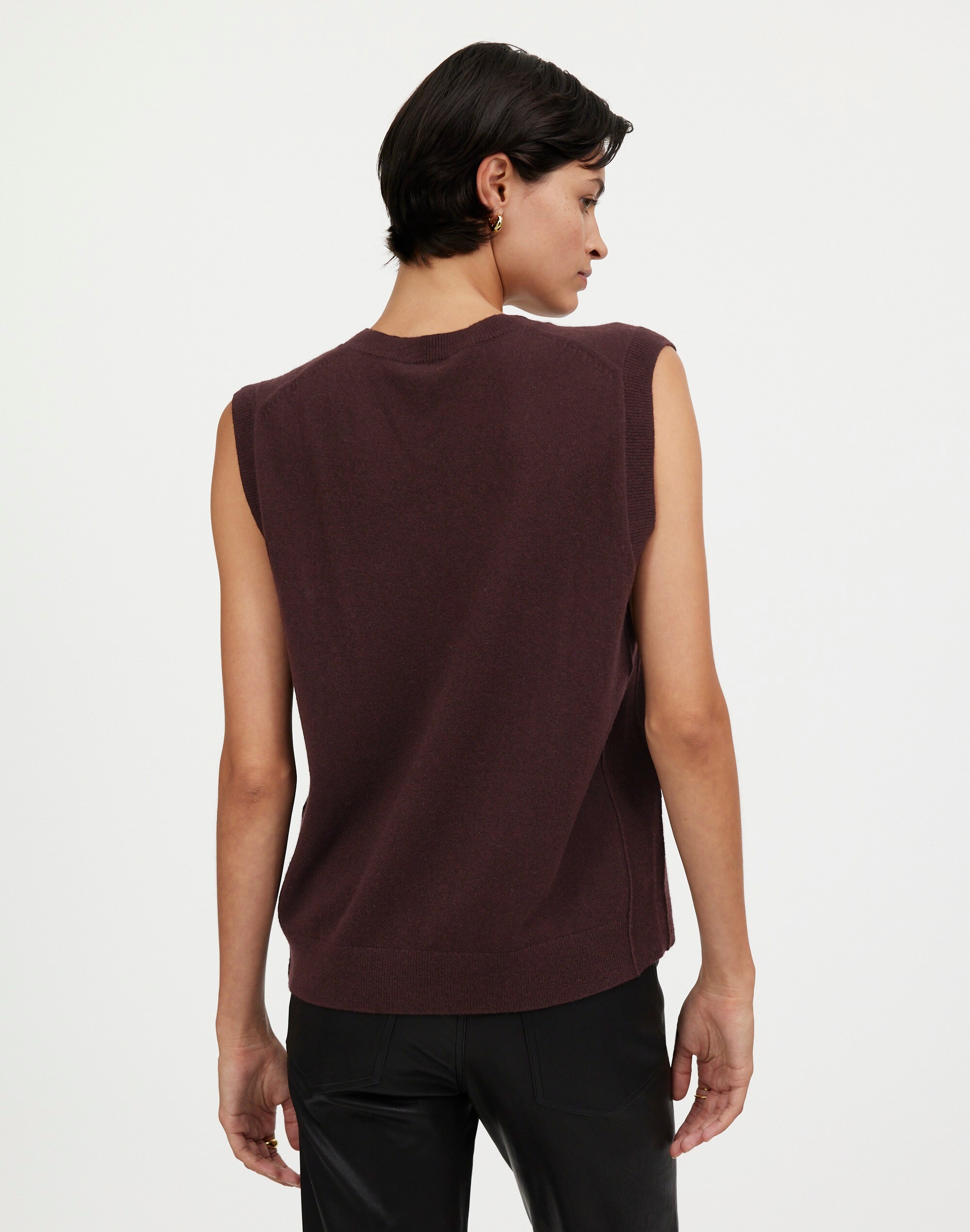 Cashmere V-Neck Sweater Vest