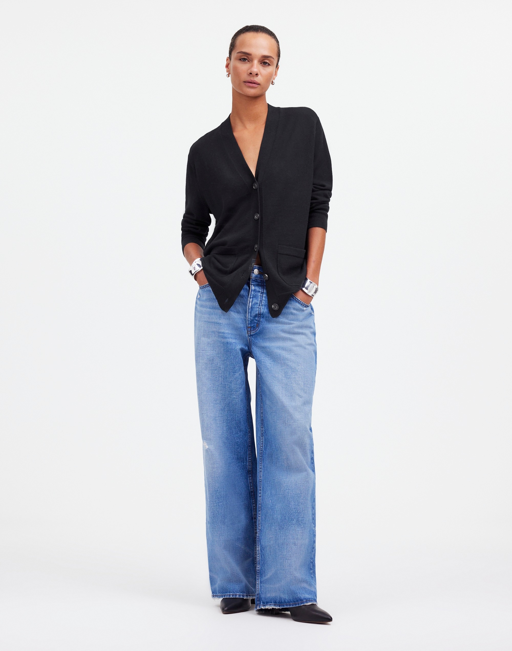 Merino Wool Boyfriend Cardigan