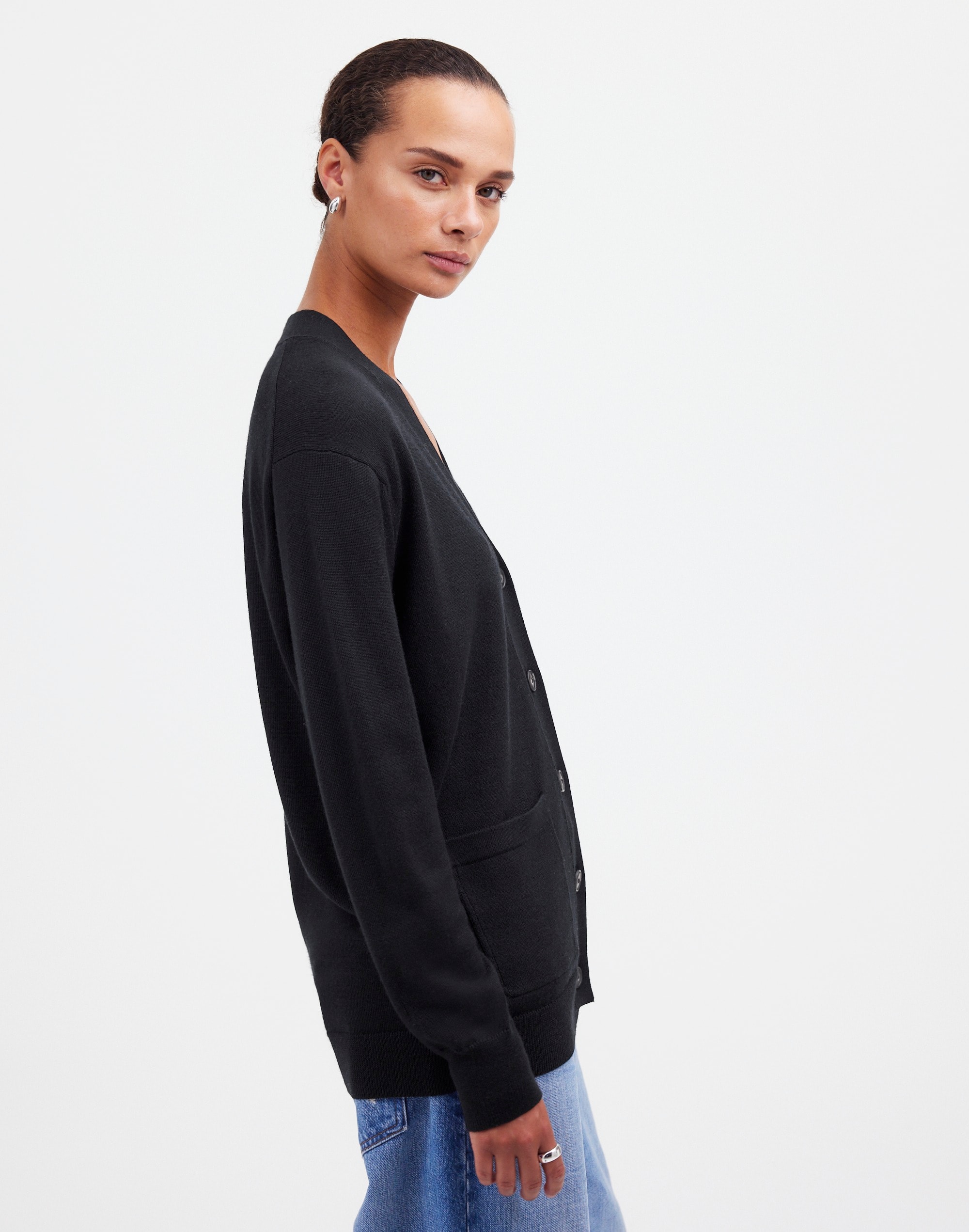 Merino Wool Boyfriend Cardigan