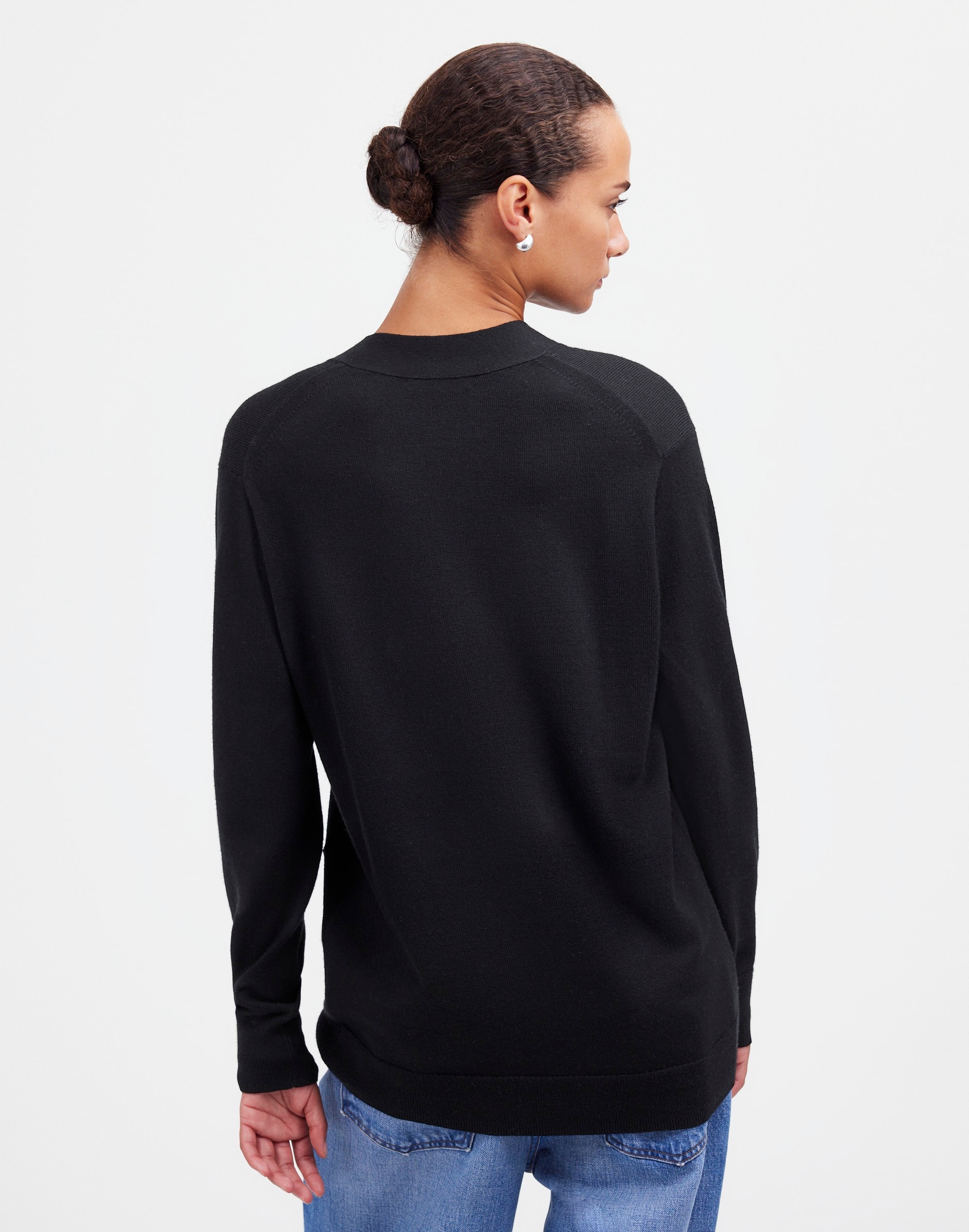 Merino Wool Boyfriend Cardigan