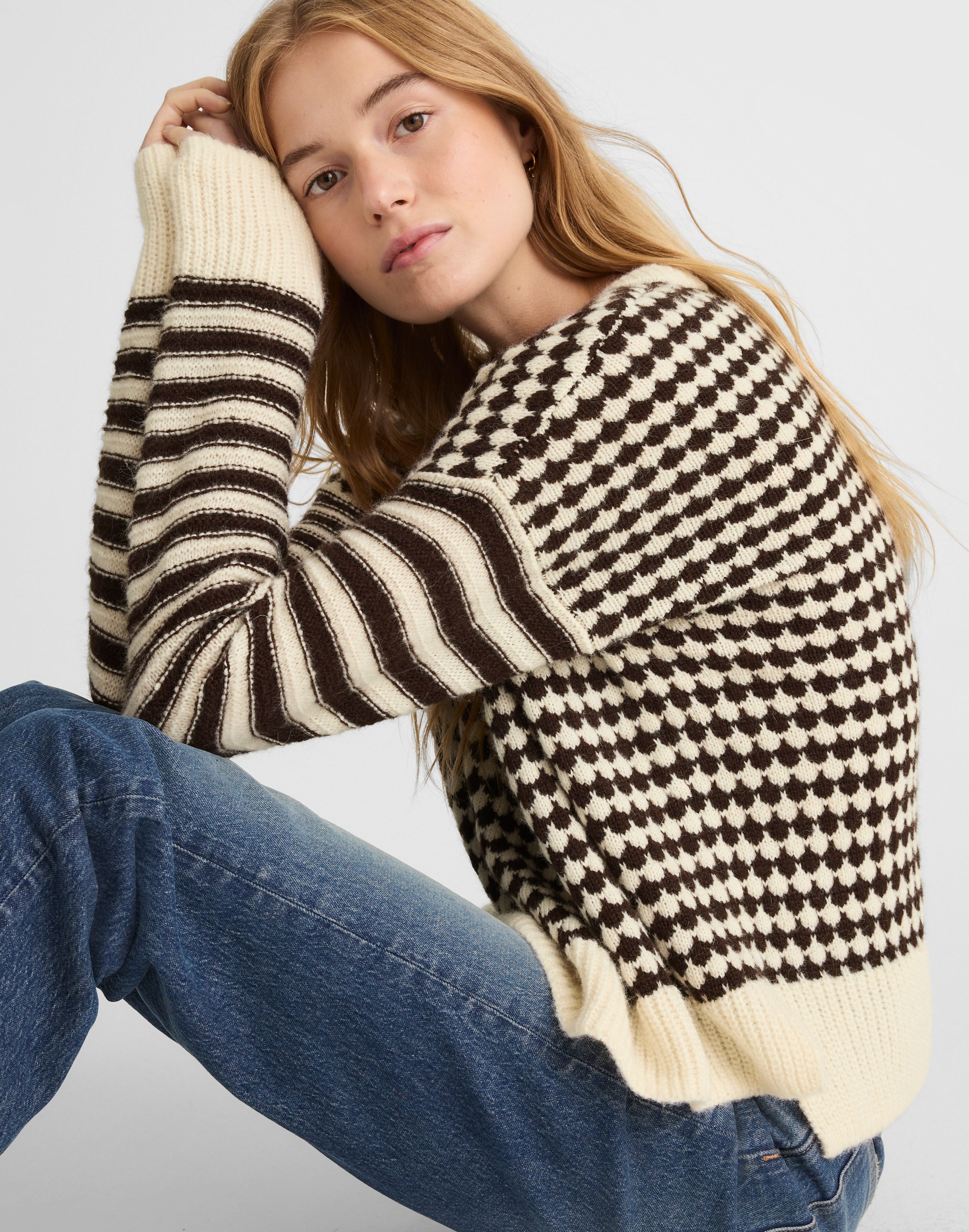Mixed Stripe Pullover Sweater Alternate Image 5