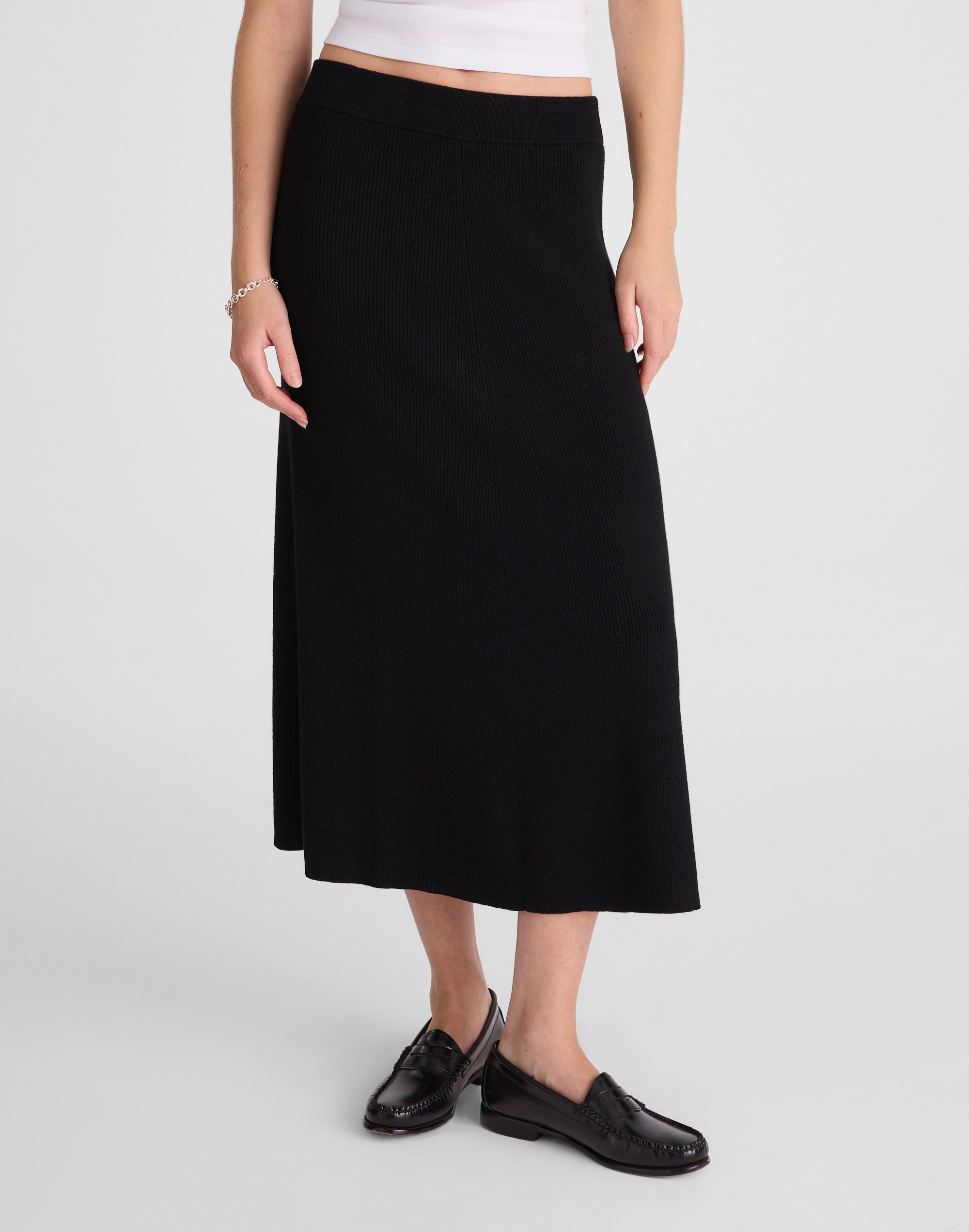 Merino Wool-Blend Maxi Skirt