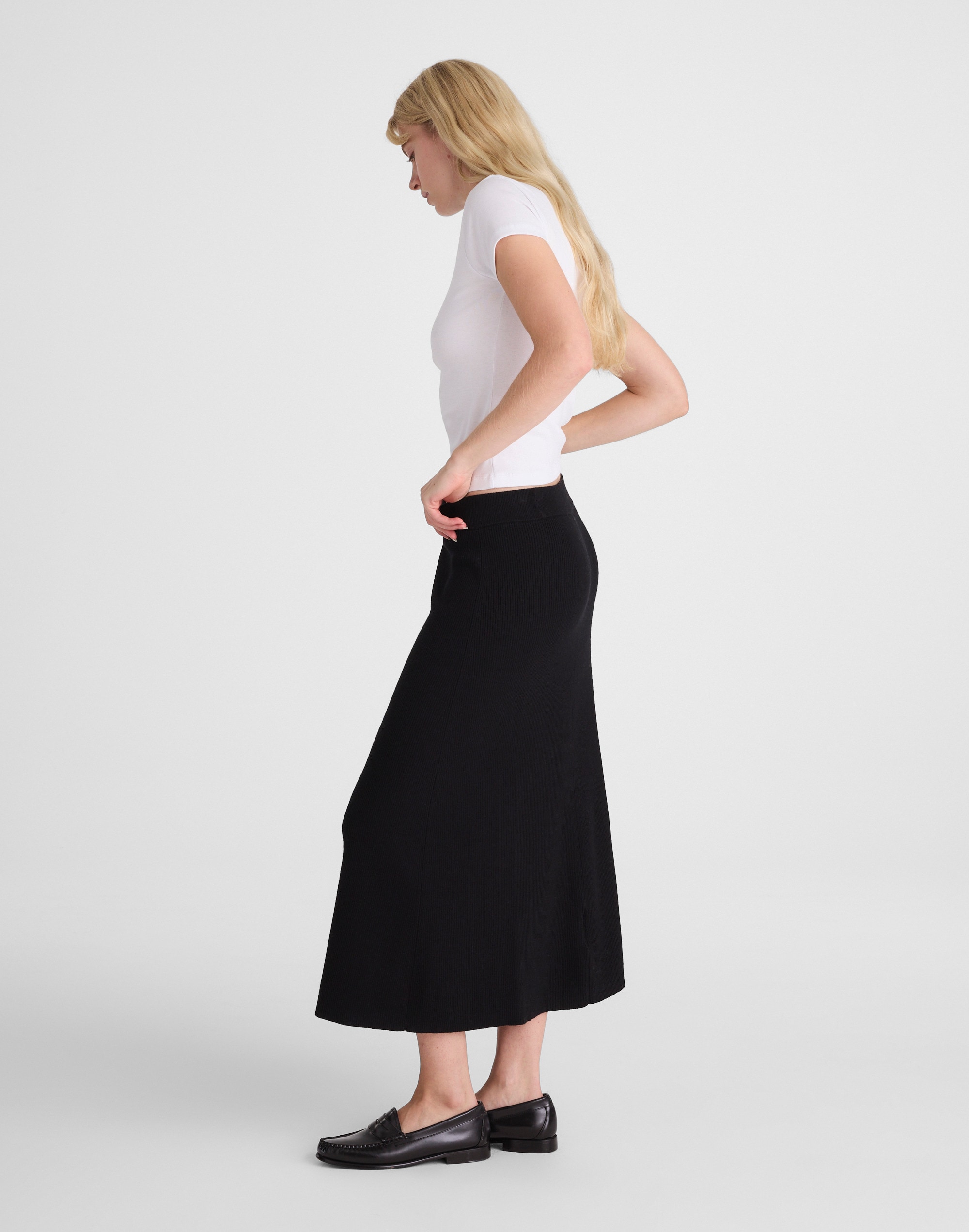 Merino Wool-Blend Maxi Skirt