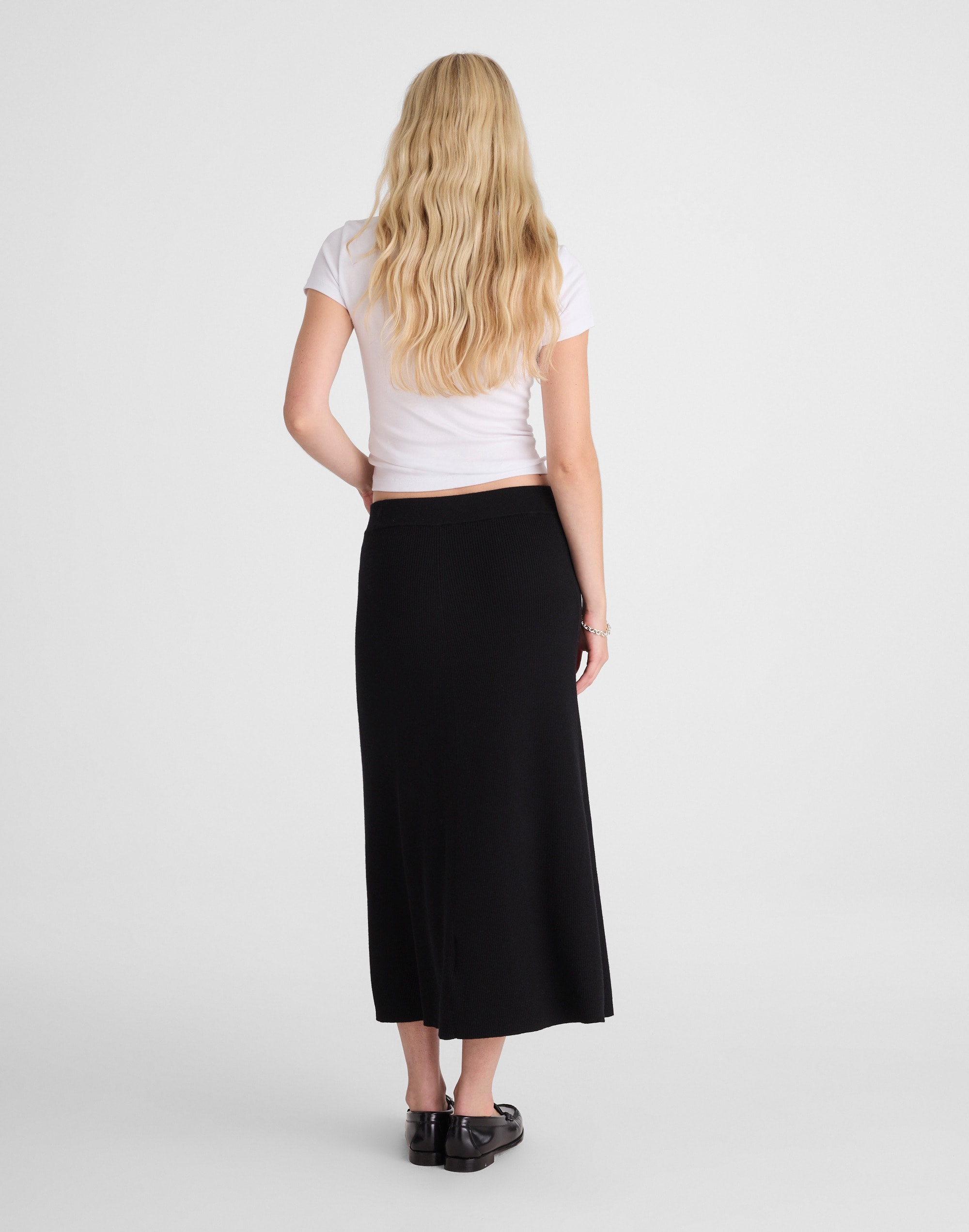 Merino Wool-Blend Maxi Skirt