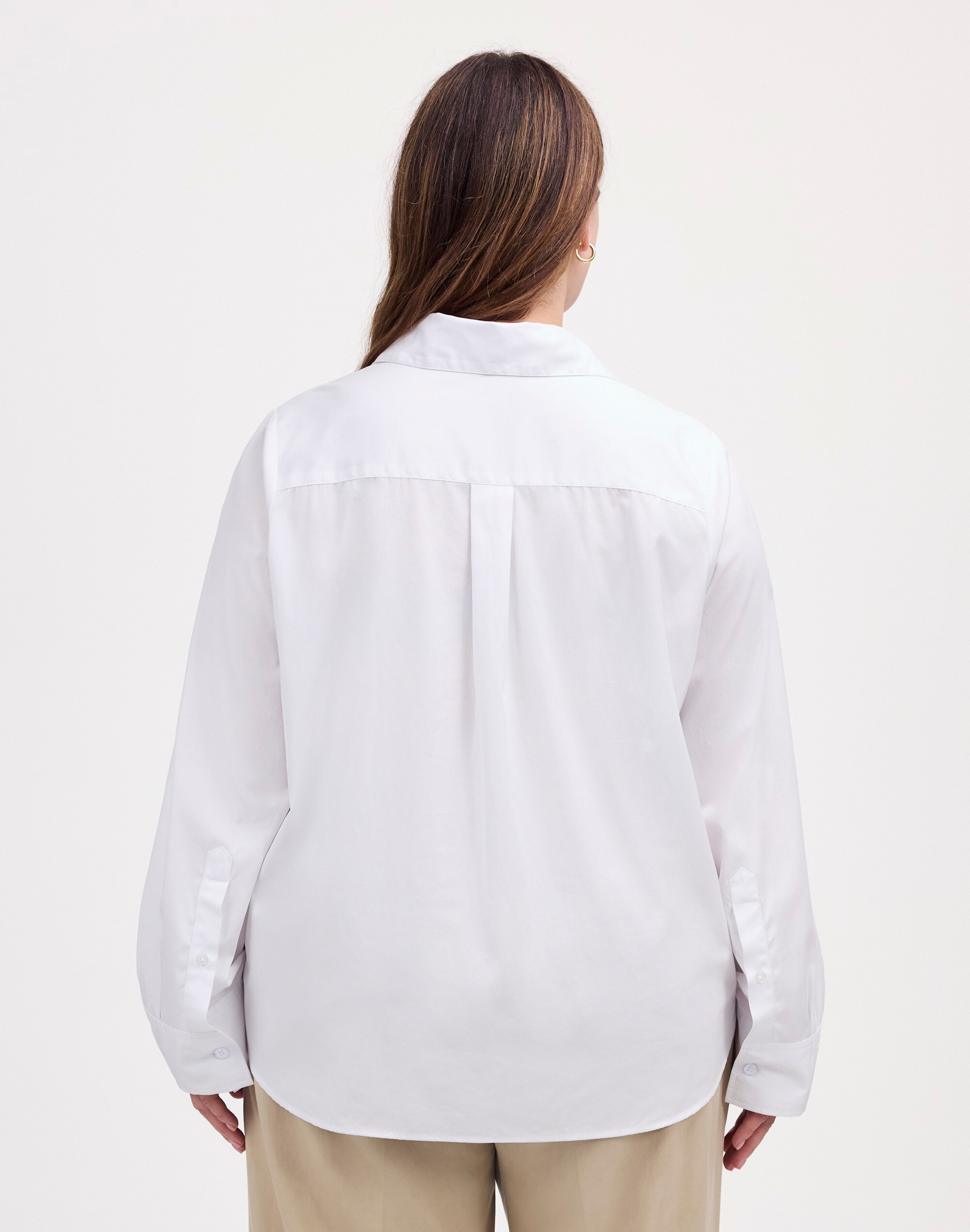 Plus Easy Y-Neck Button-Up Shirt