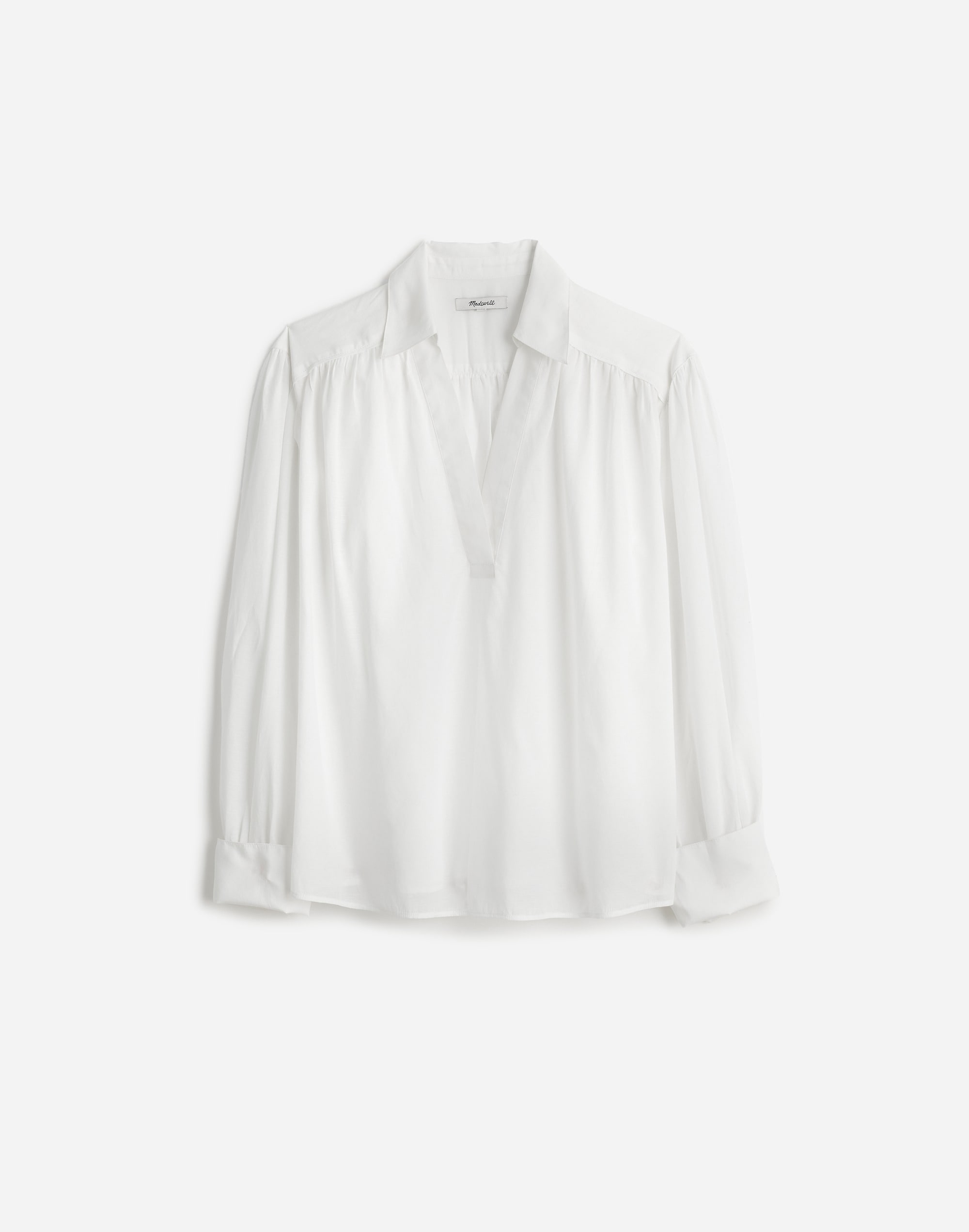Plus Easy Long-Sleeve Popover Shirt