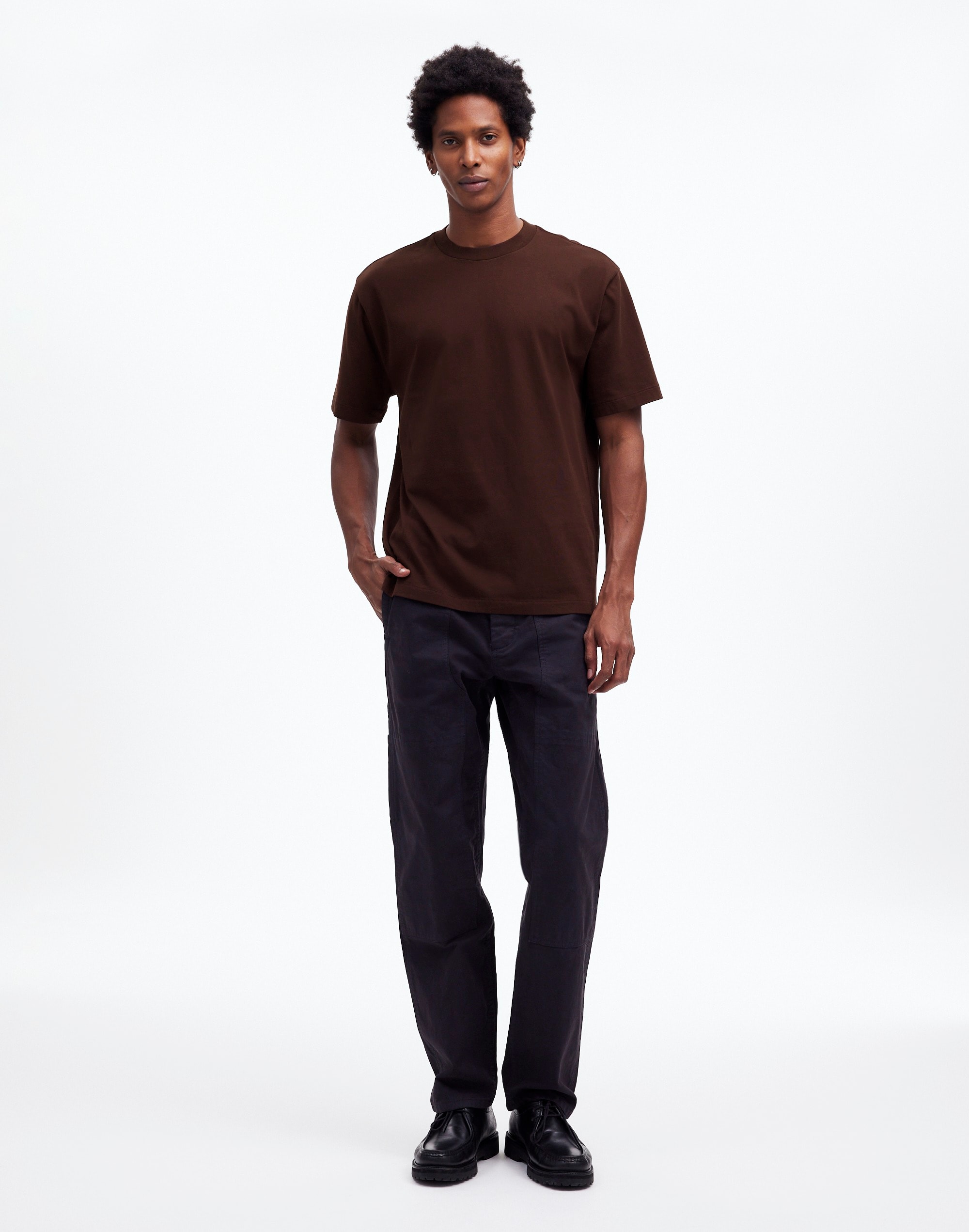 The Vintage Tee in dark carob image 1