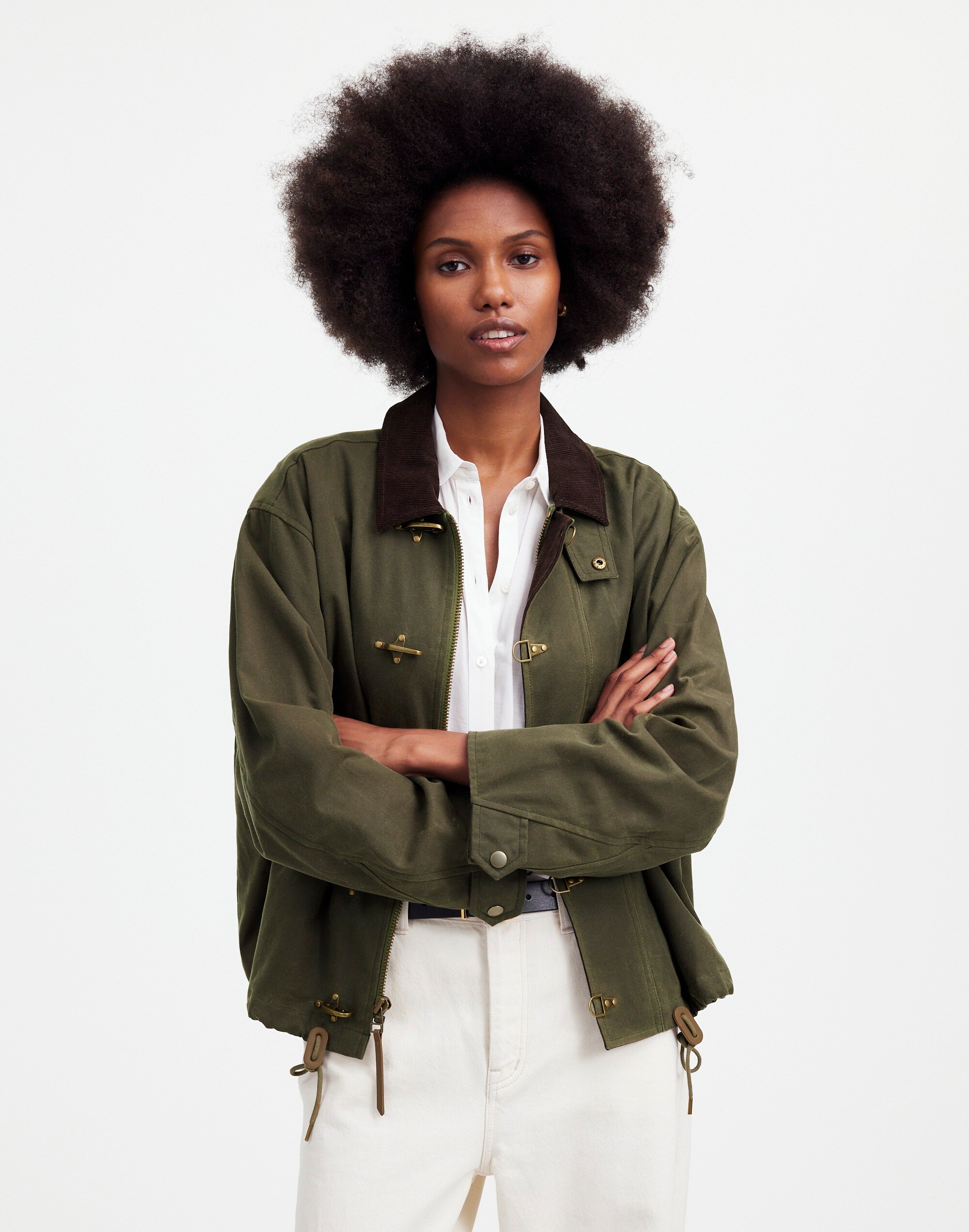 Madewell x Alpha Industries Waxed Cotton Car Coat