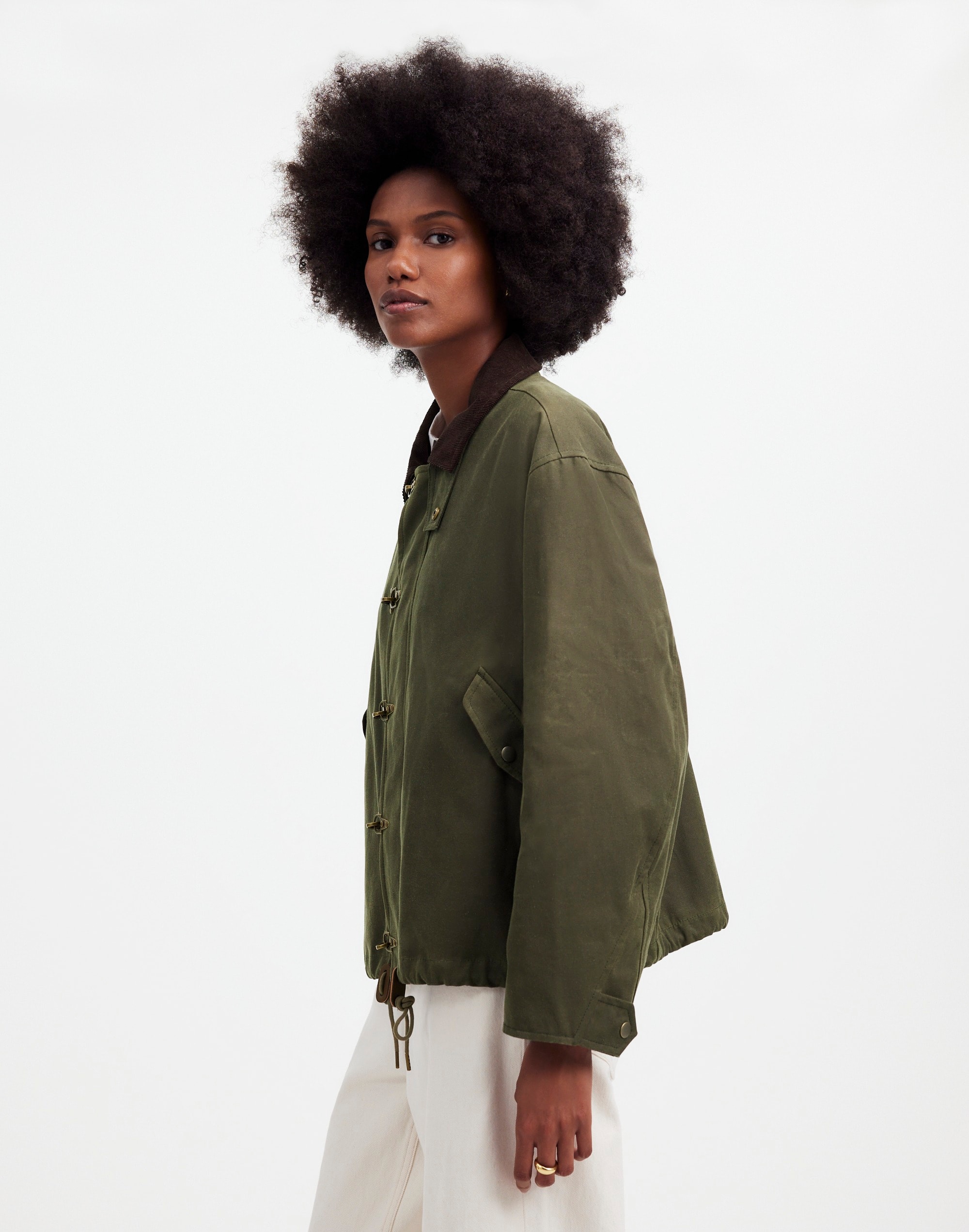 Madewell x Alpha Industries Waxed Cotton Car Coat