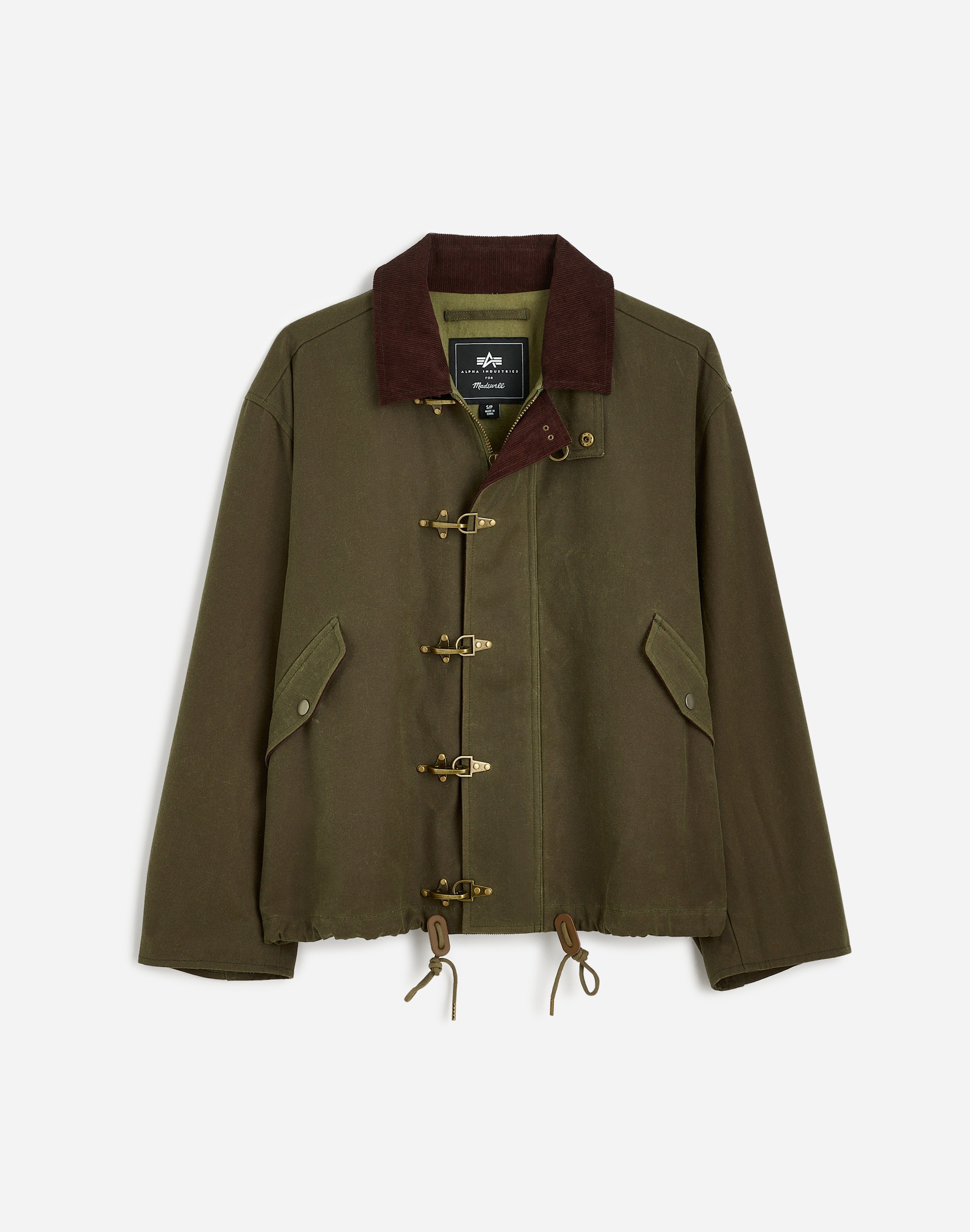 Madewell x Alpha Industries Waxed Cotton Car Coat