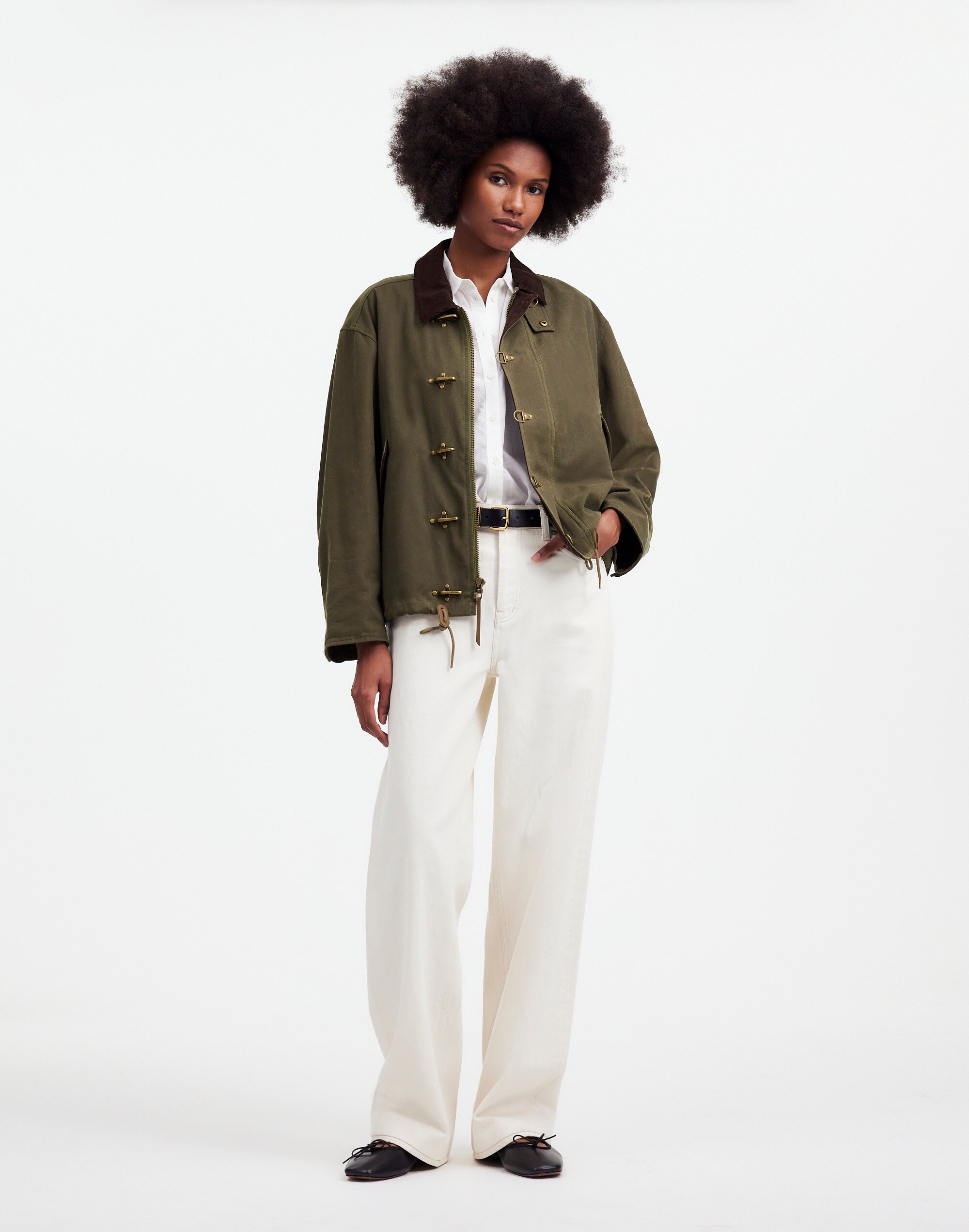 Madewell x Alpha Industries Waxed Cotton Car Coat