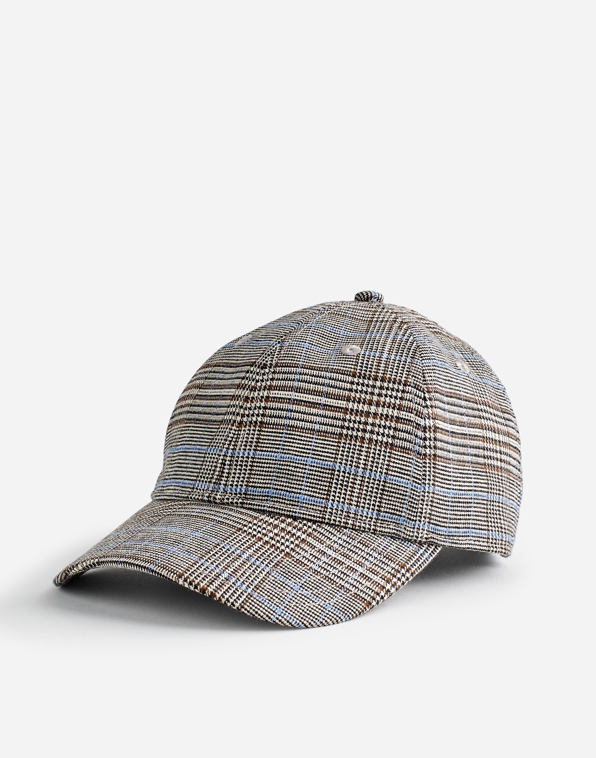 plaid baseball hat