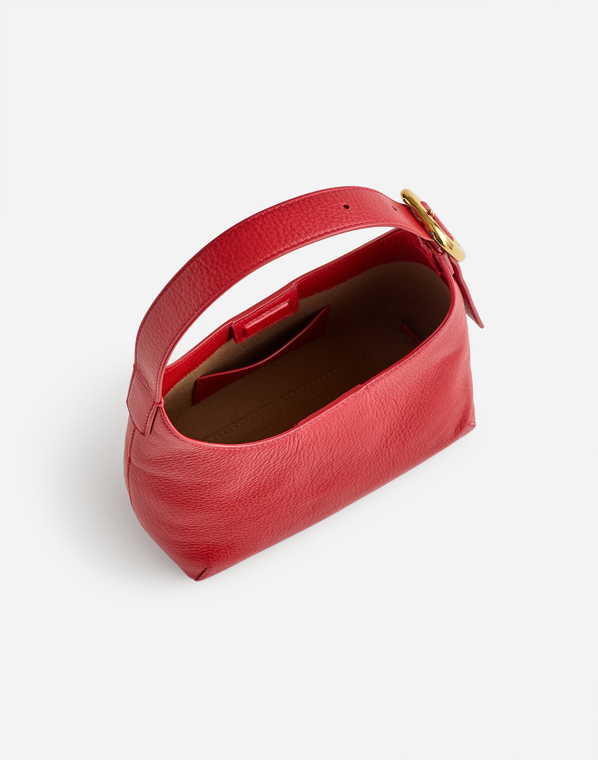 The Sculptural-Buckle Shoulder Bag