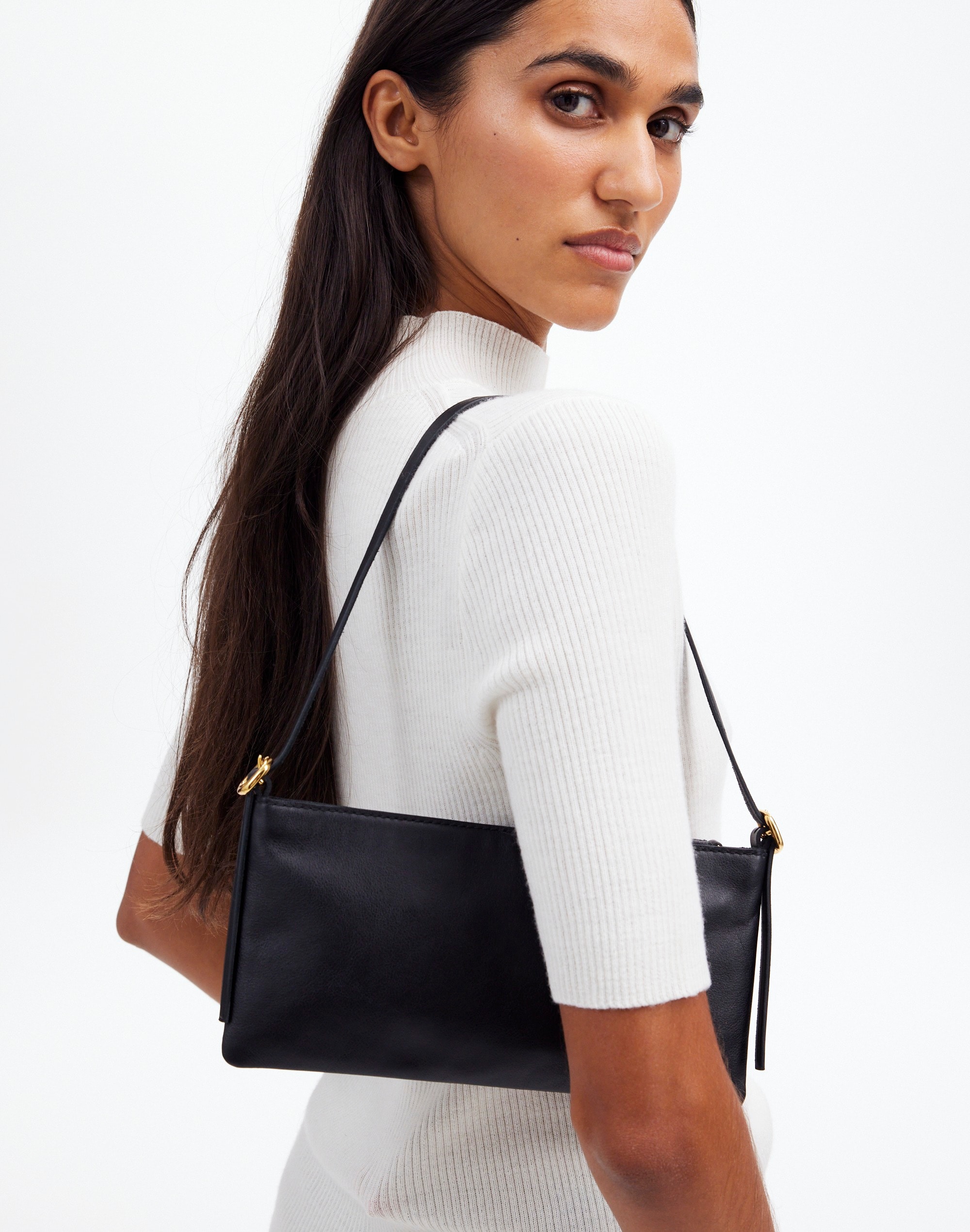 The Sculptural-Buckle Mini Shoulder Bag