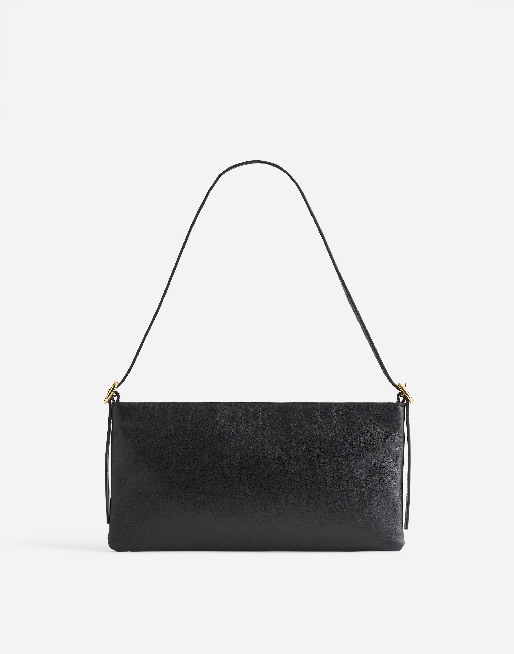 the sculptural-buckle mini shoulder bag in leather