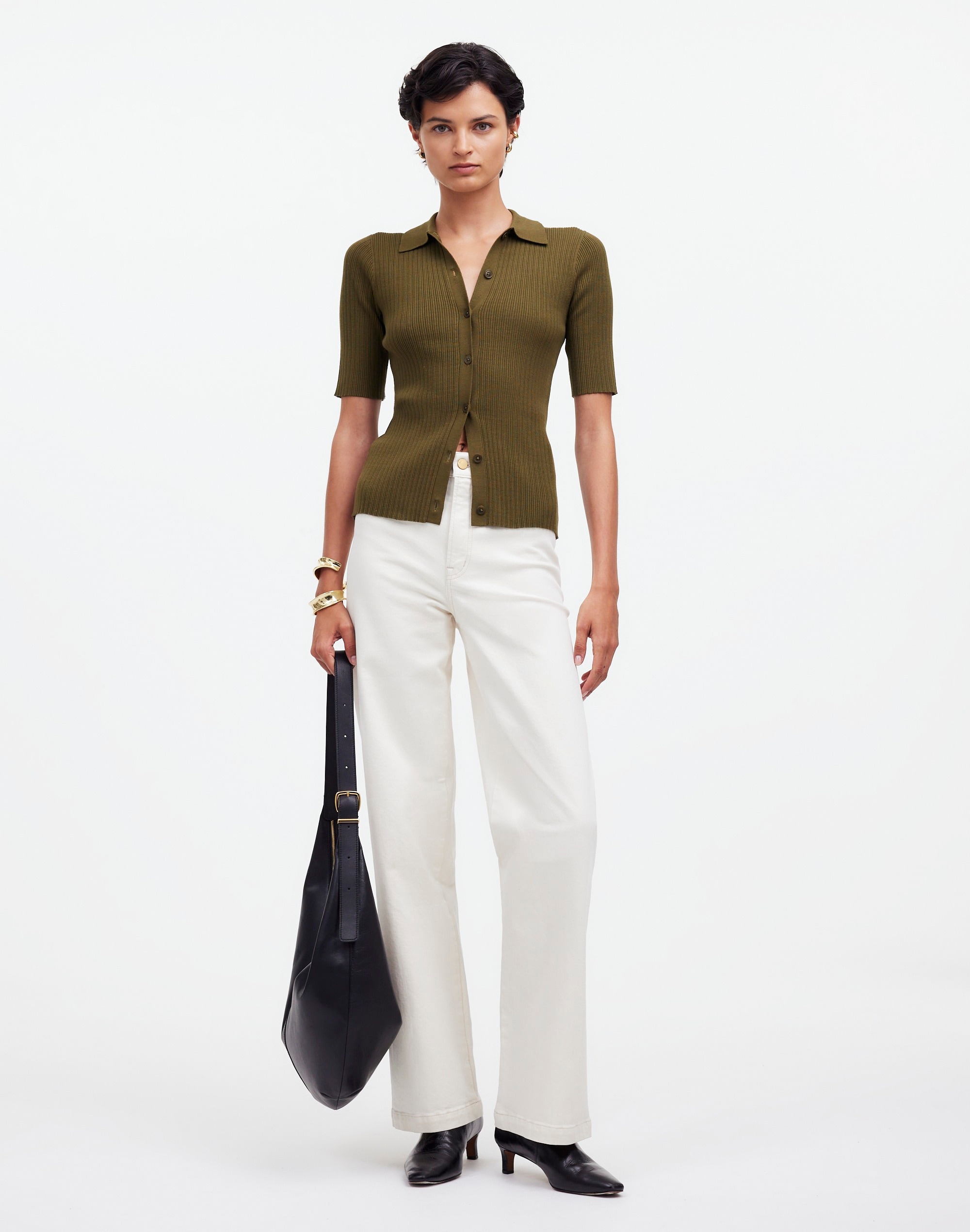 The Signature Knit Sweater Polo Tee