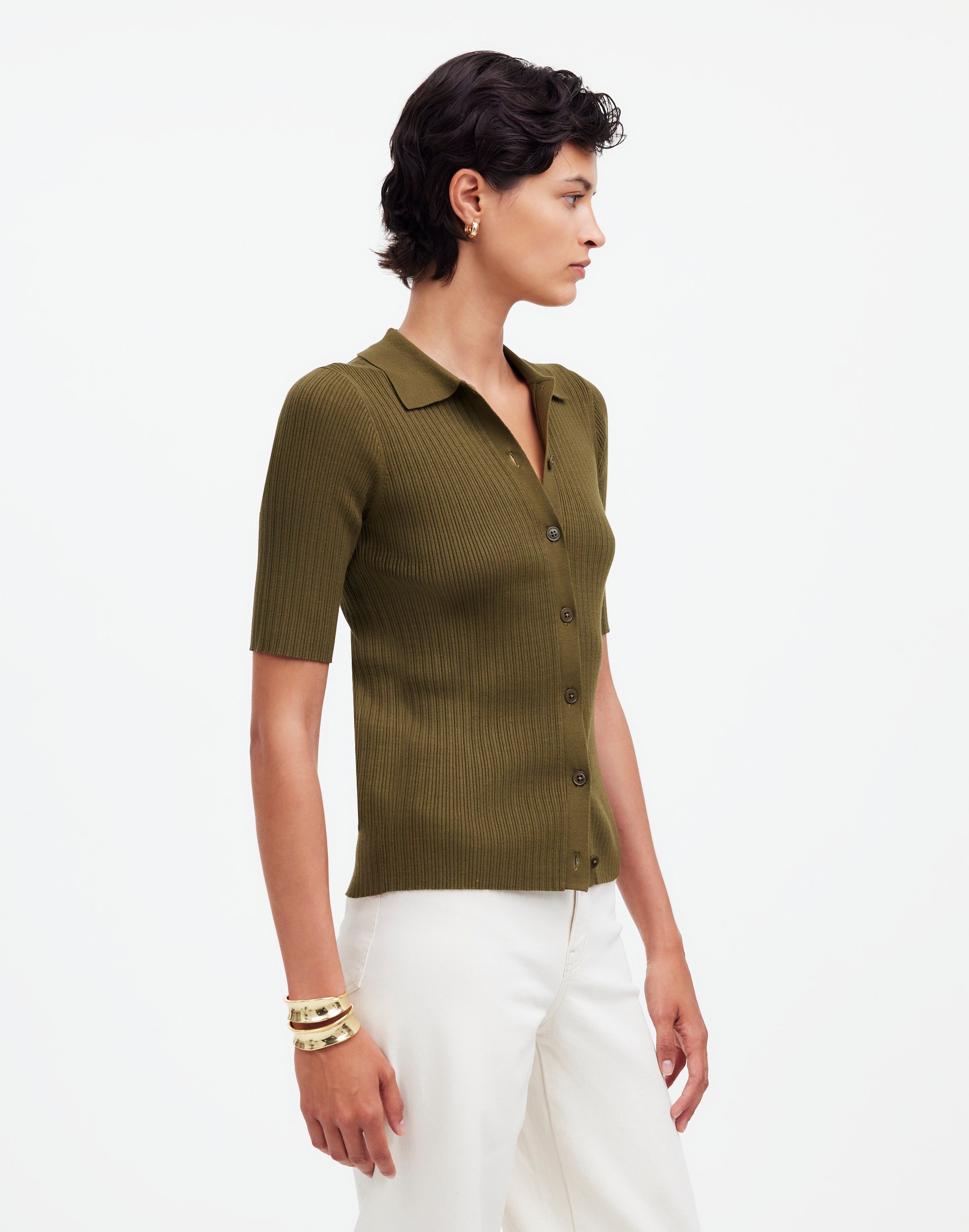 The Signature Knit Sweater Polo Tee