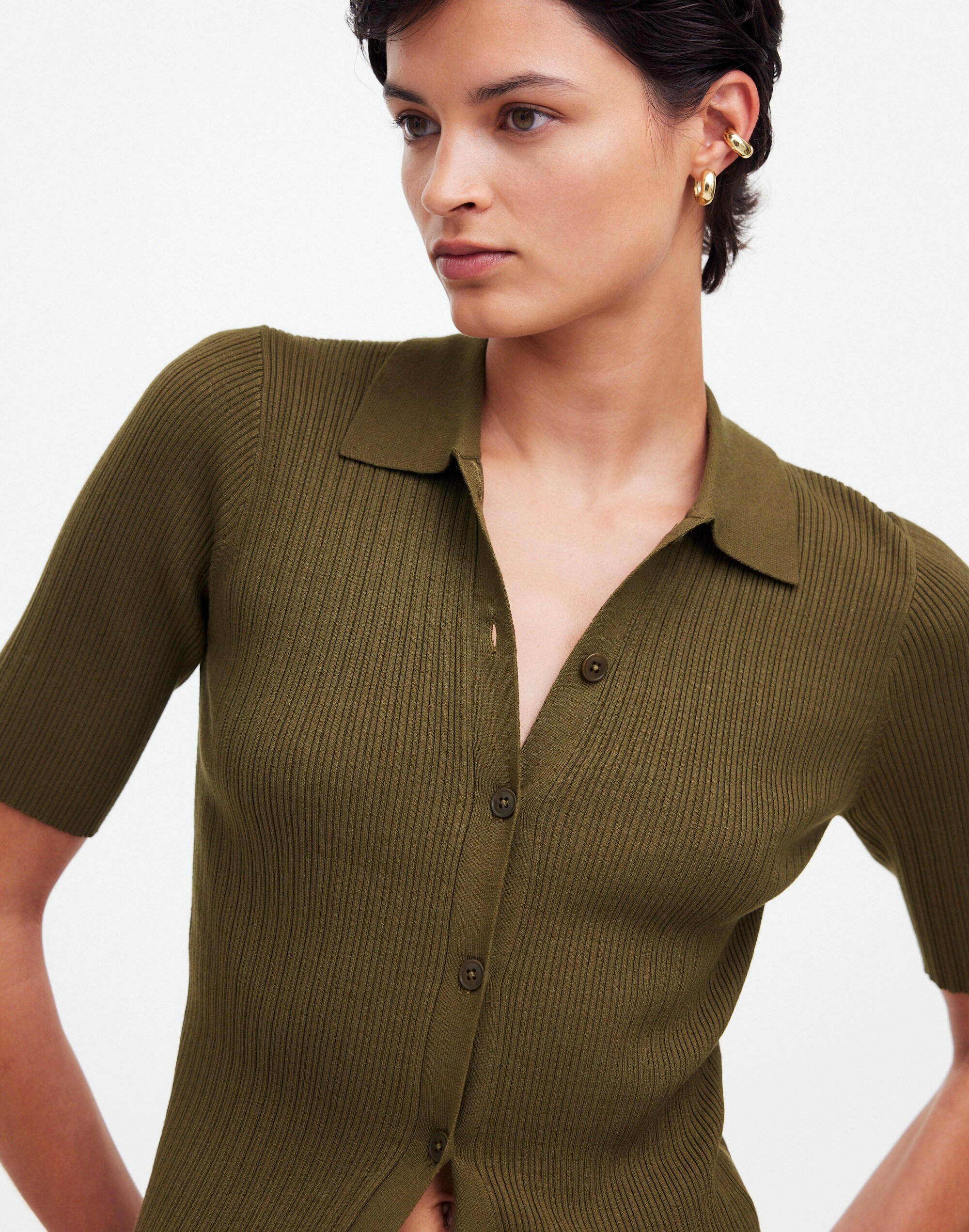 The Signature Knit Sweater Polo Tee