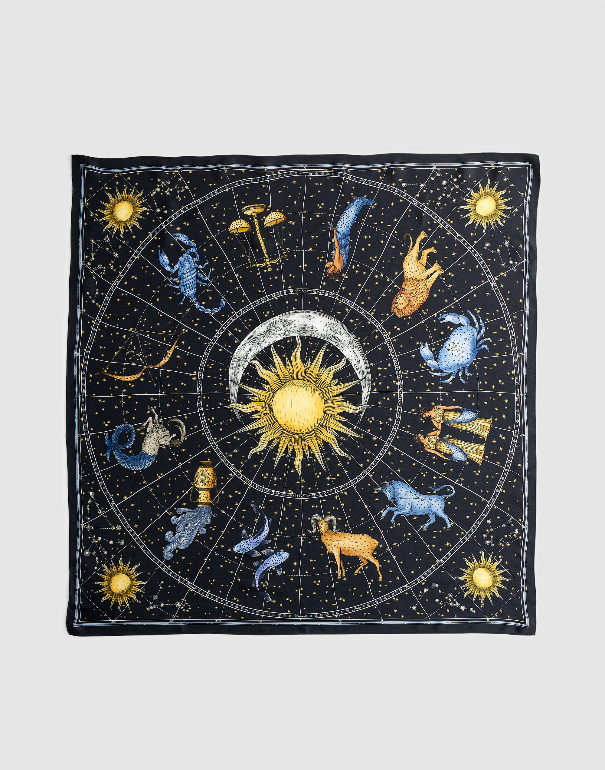 Madewell Medium Silk Bandana In Black