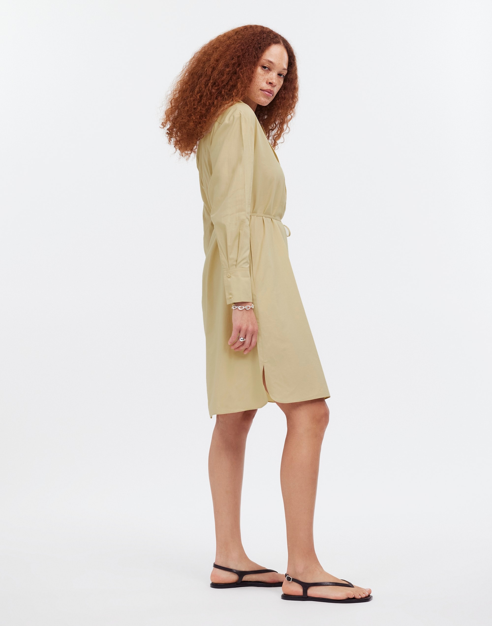 Belted Mini Shirtdress