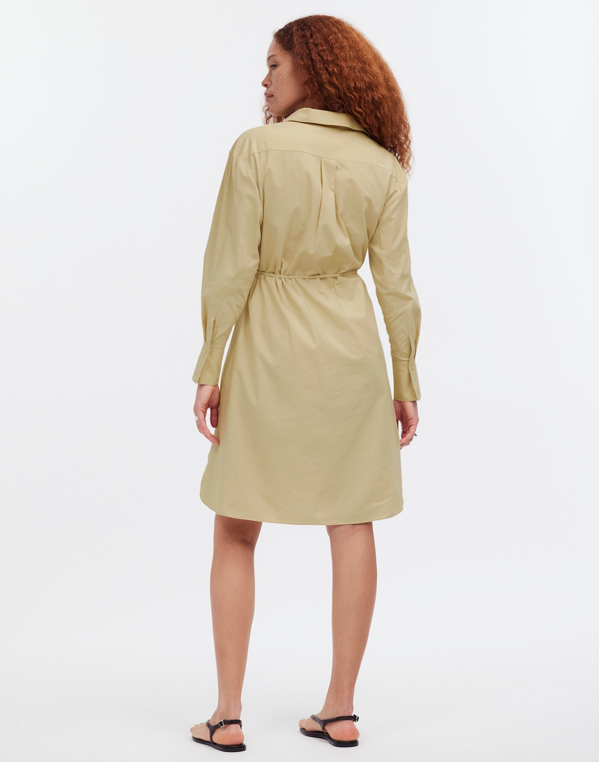 Belted Mini Shirtdress