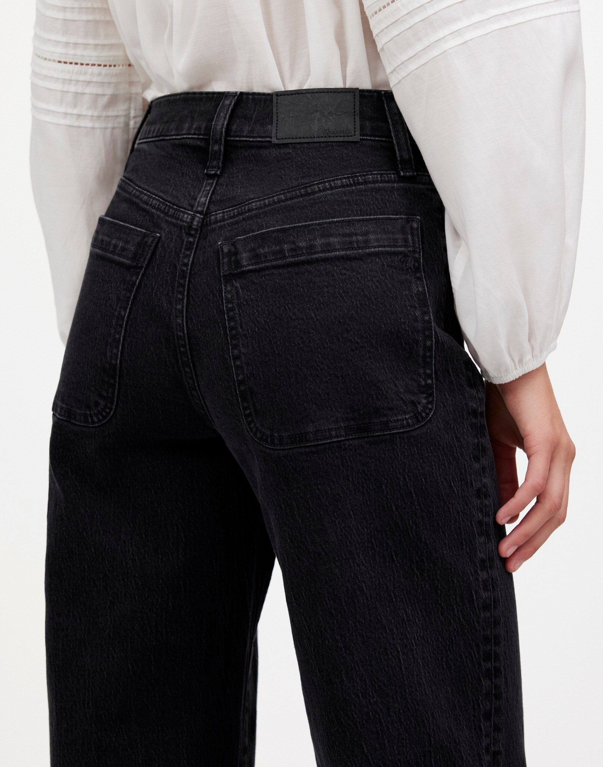The Tall Emmett Wide-Leg Full Length Jean: Patch Pocket Edition