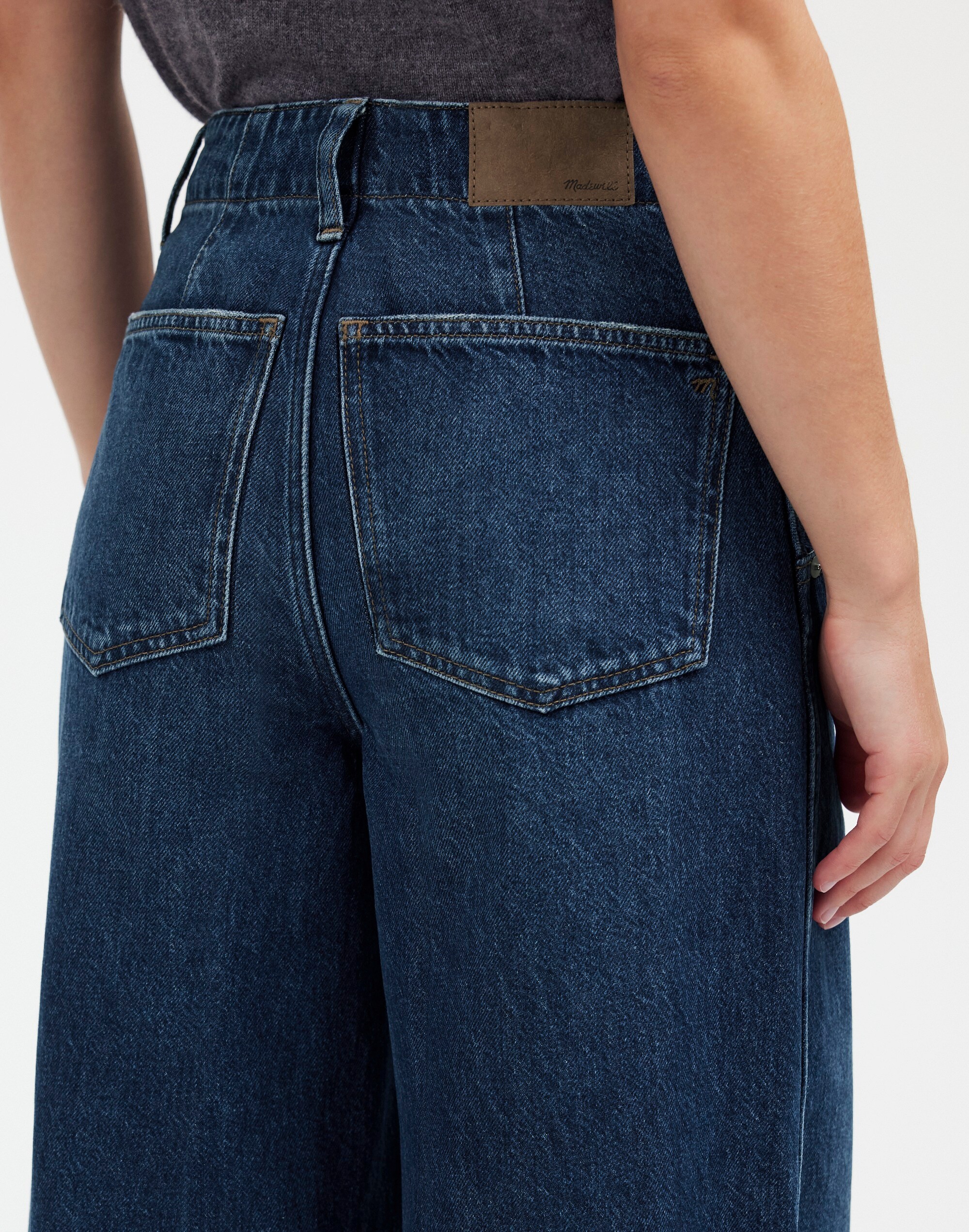 Wide Sweep Denim Trousers