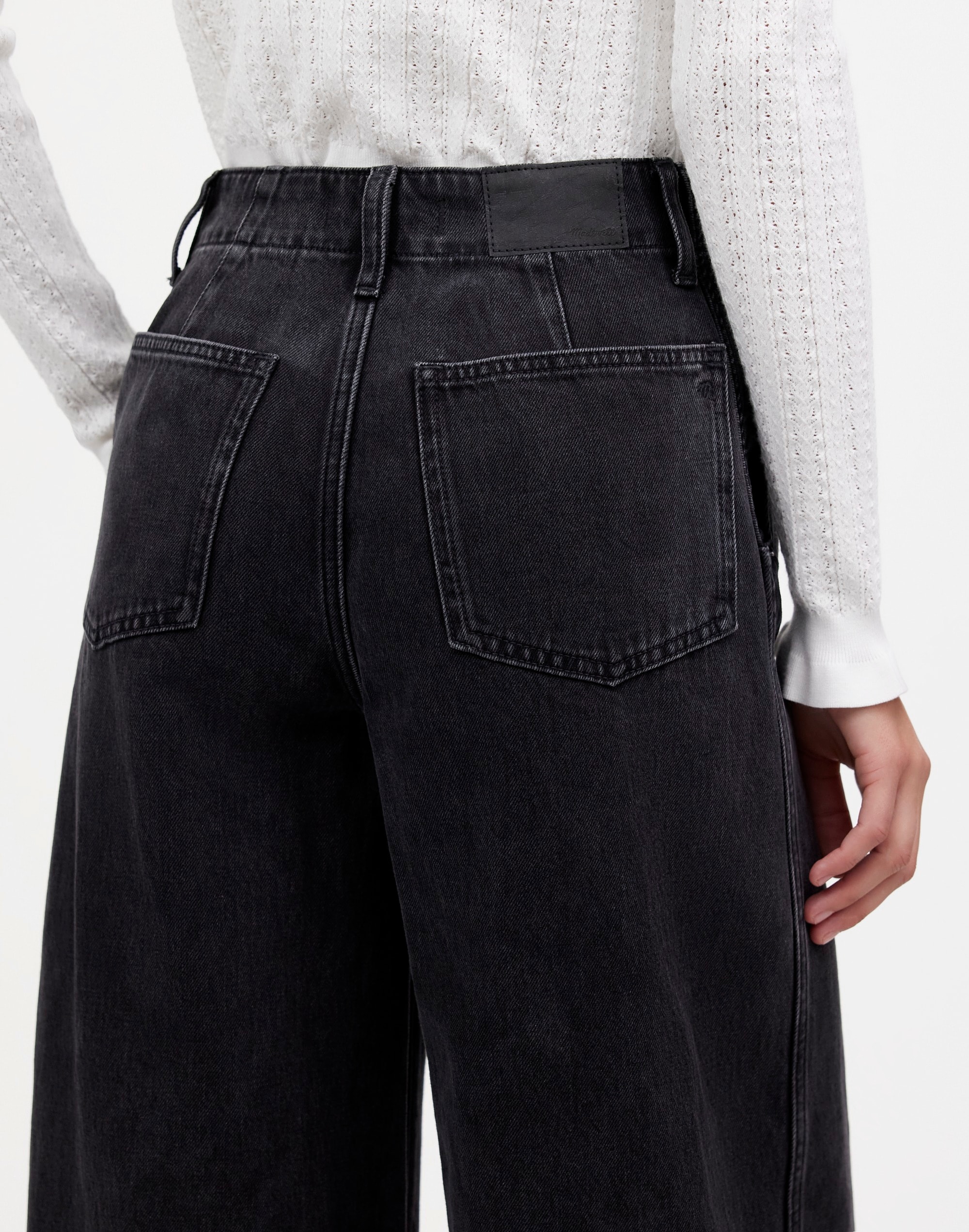 Wide Sweep Denim Trousers