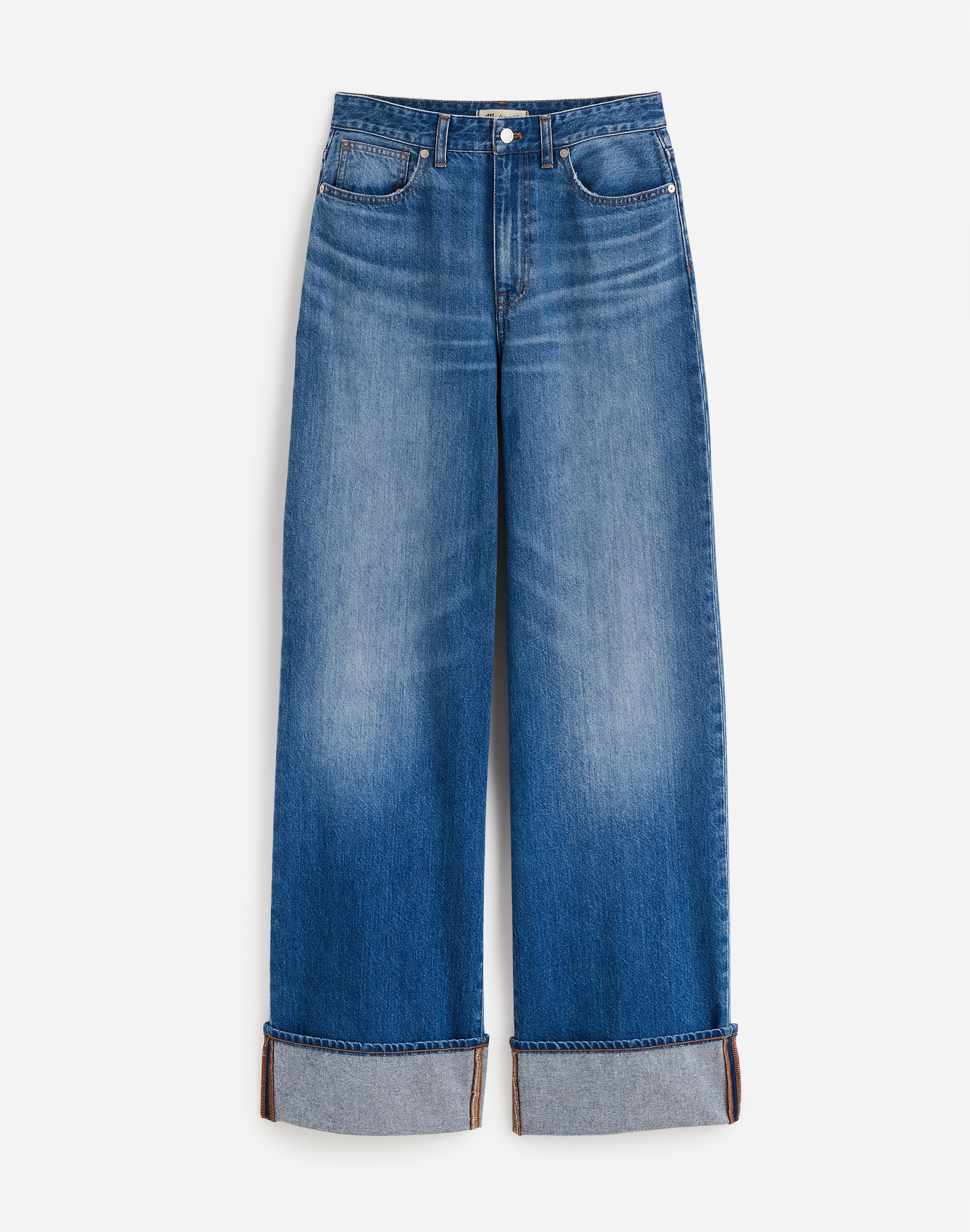 Curvy Superwide-Leg Jeans in Fannin Wash