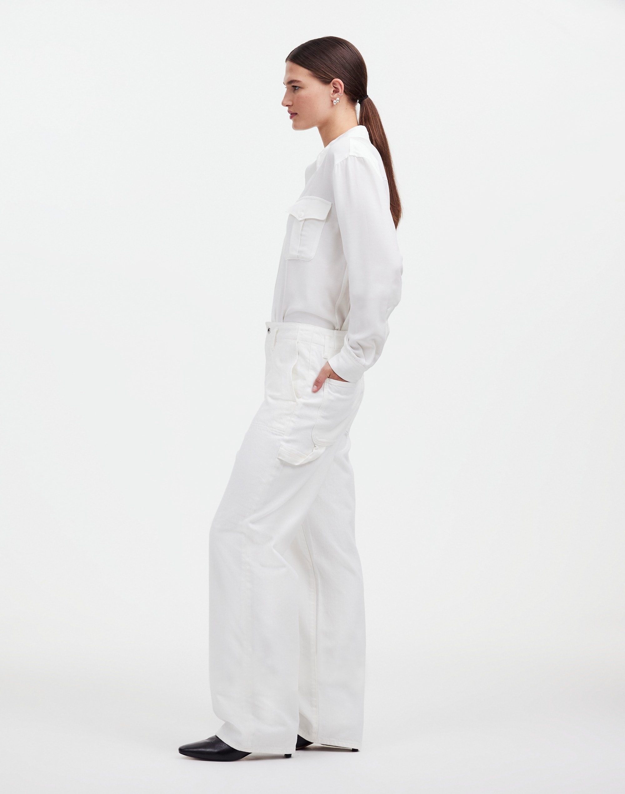 Alexa Chung for Madewell Workwear Jeans in True White