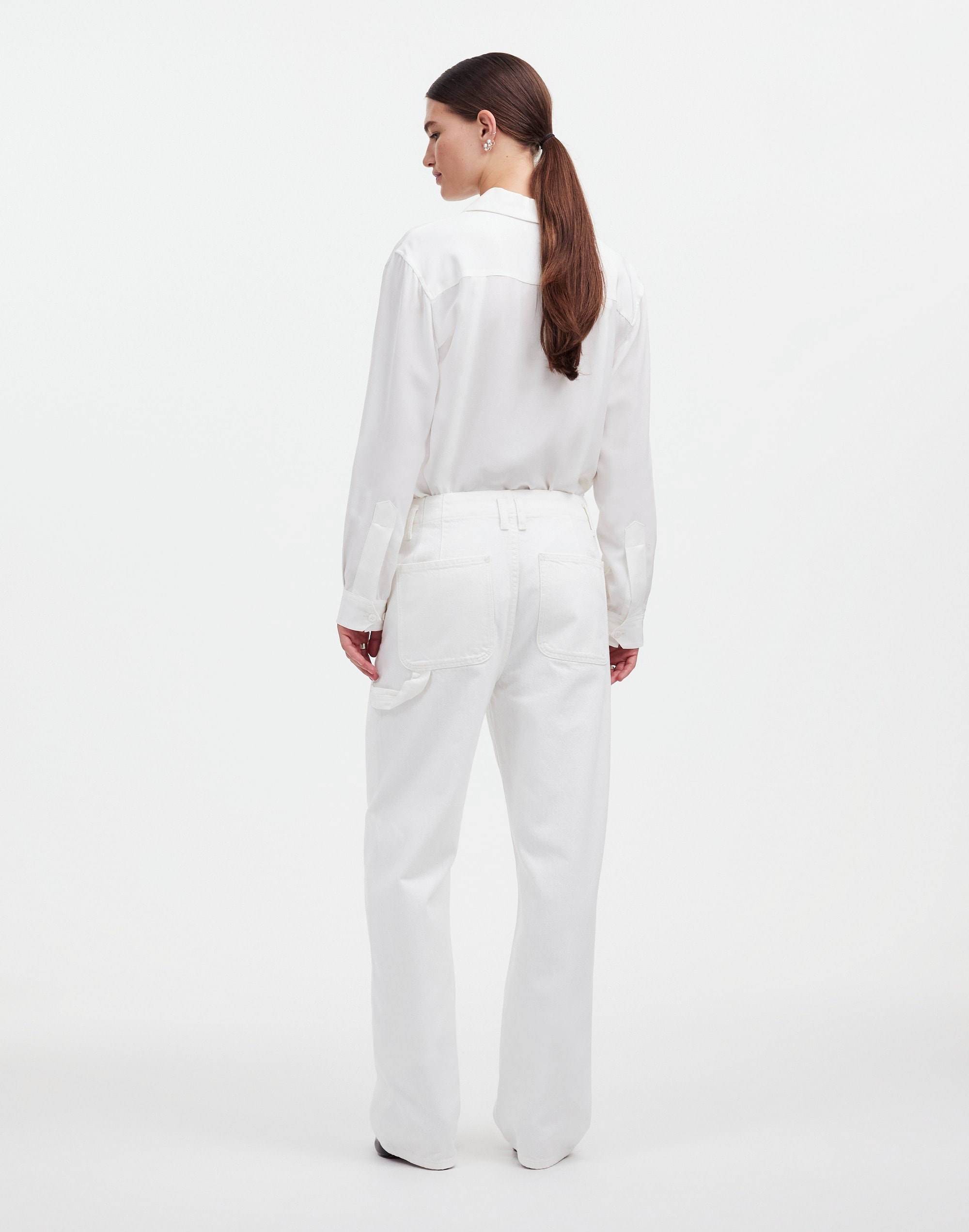 Alexa Chung for Madewell Workwear Jeans in True White