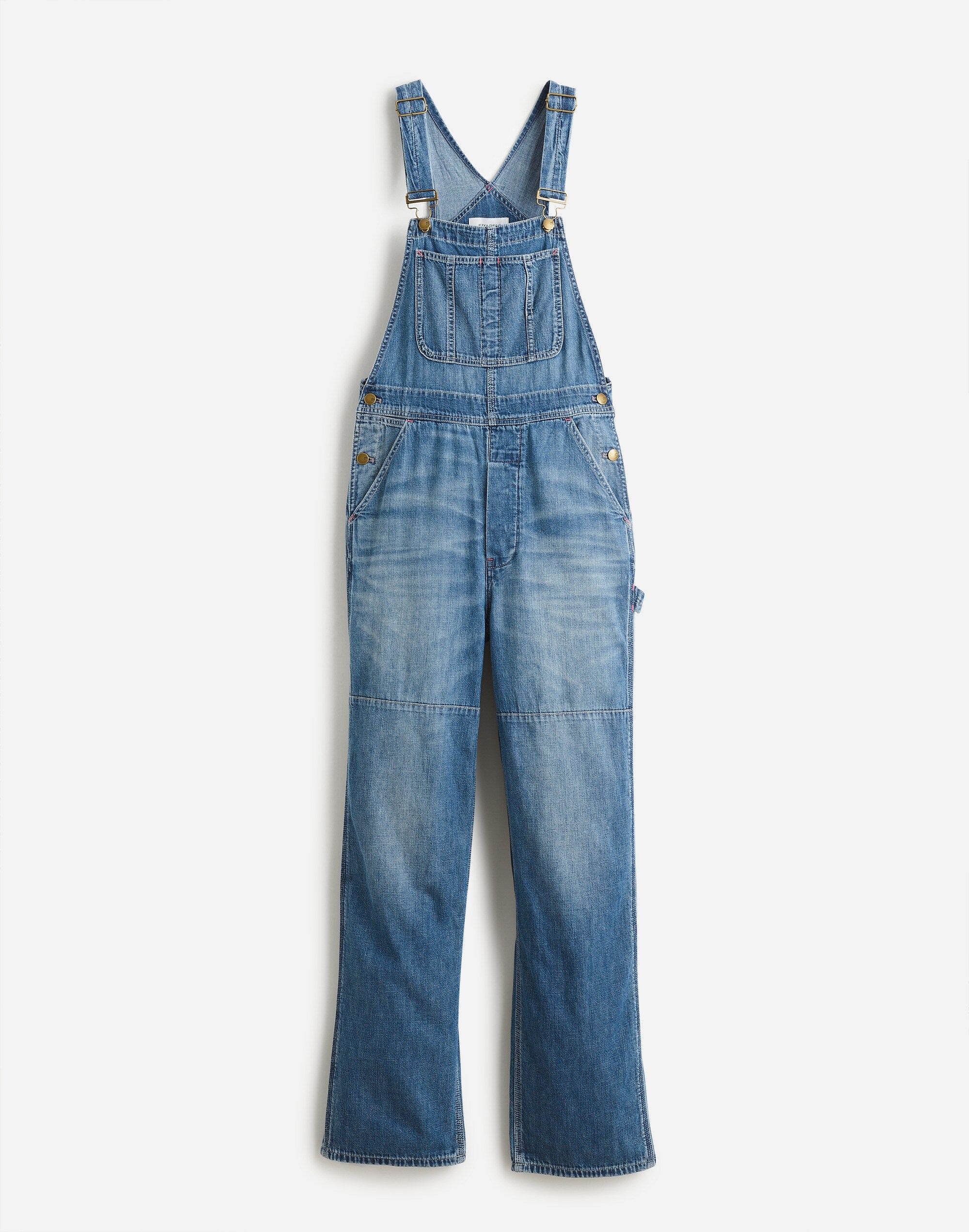 Alexa Chung for Madewell Denim Overalls in Hockley Wash