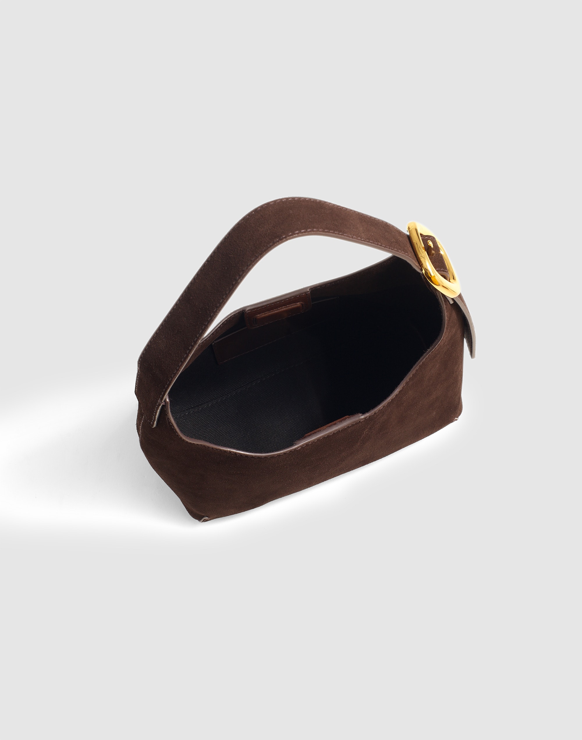 The Sculptural-Buckle Shoulder Bag