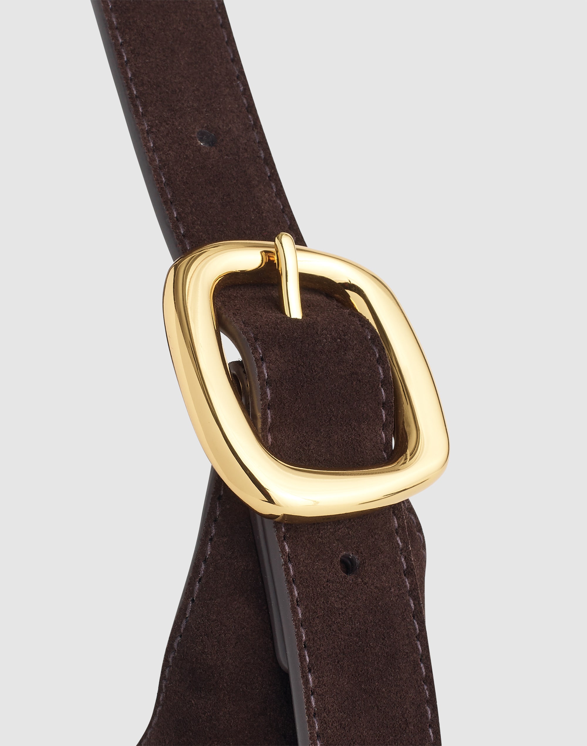 The Sculptural-Buckle Shoulder Bag