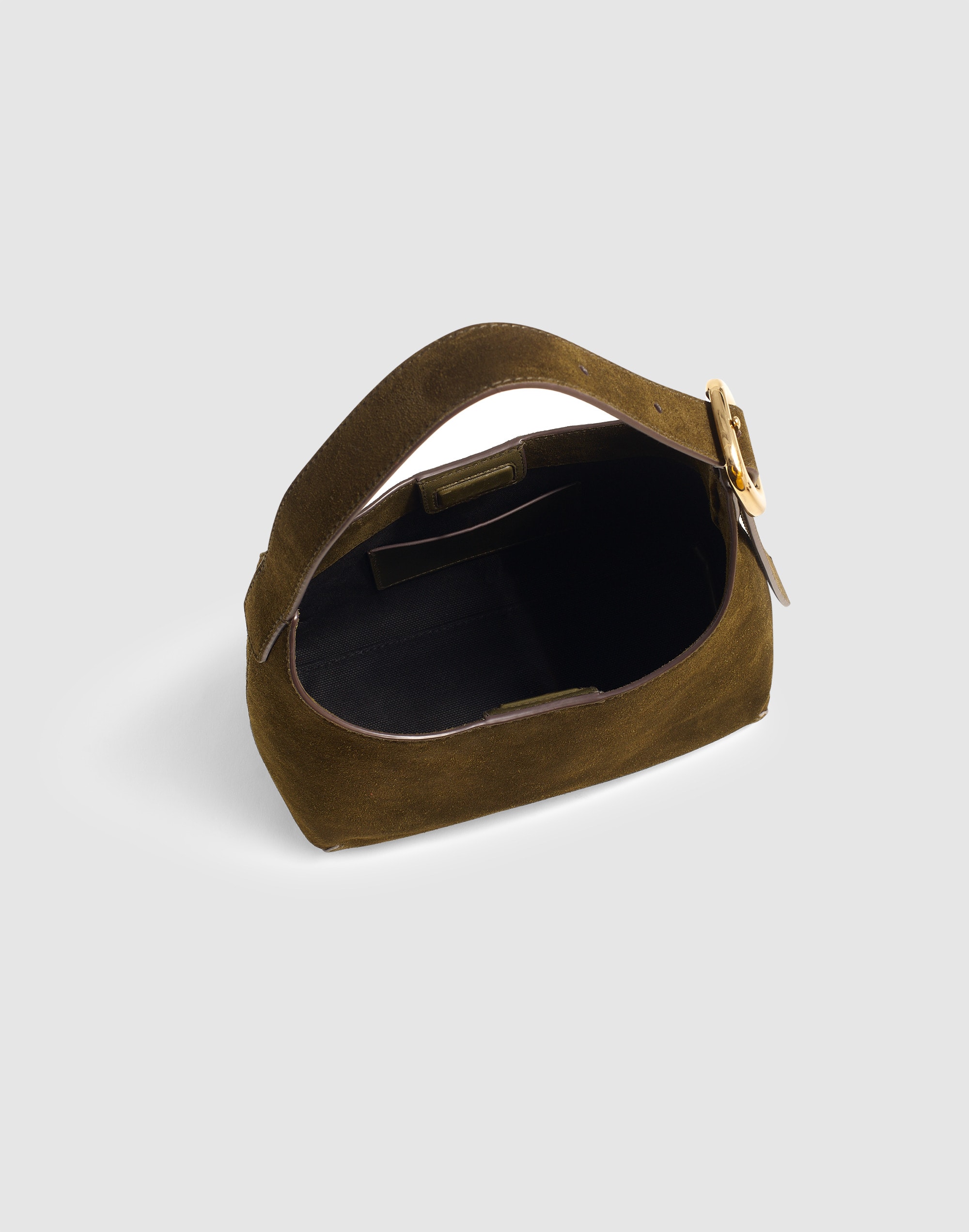 The Sculptural-Buckle Shoulder Bag