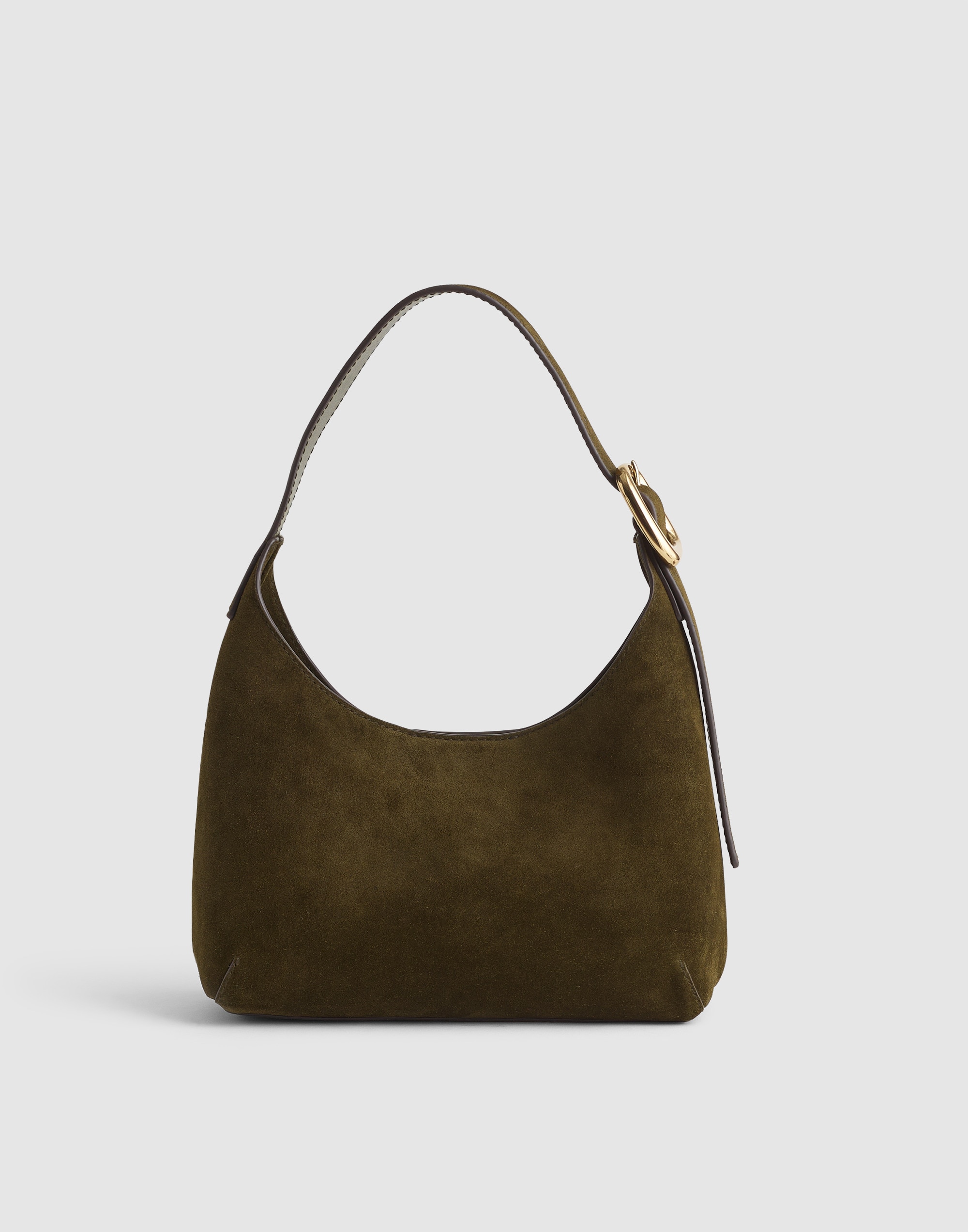 The Sculptural-Buckle Shoulder Bag
