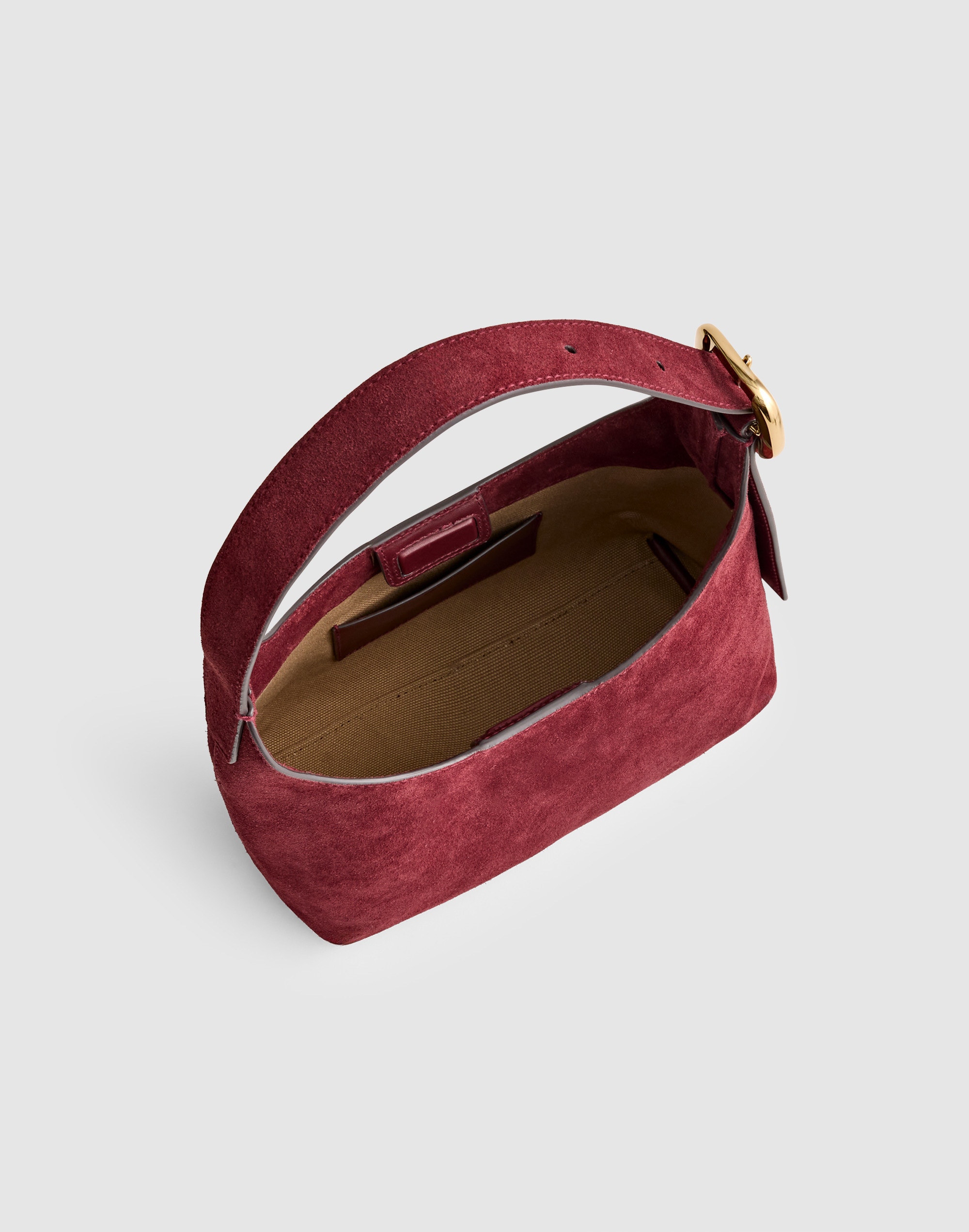 The Sculptural-Buckle Shoulder Bag