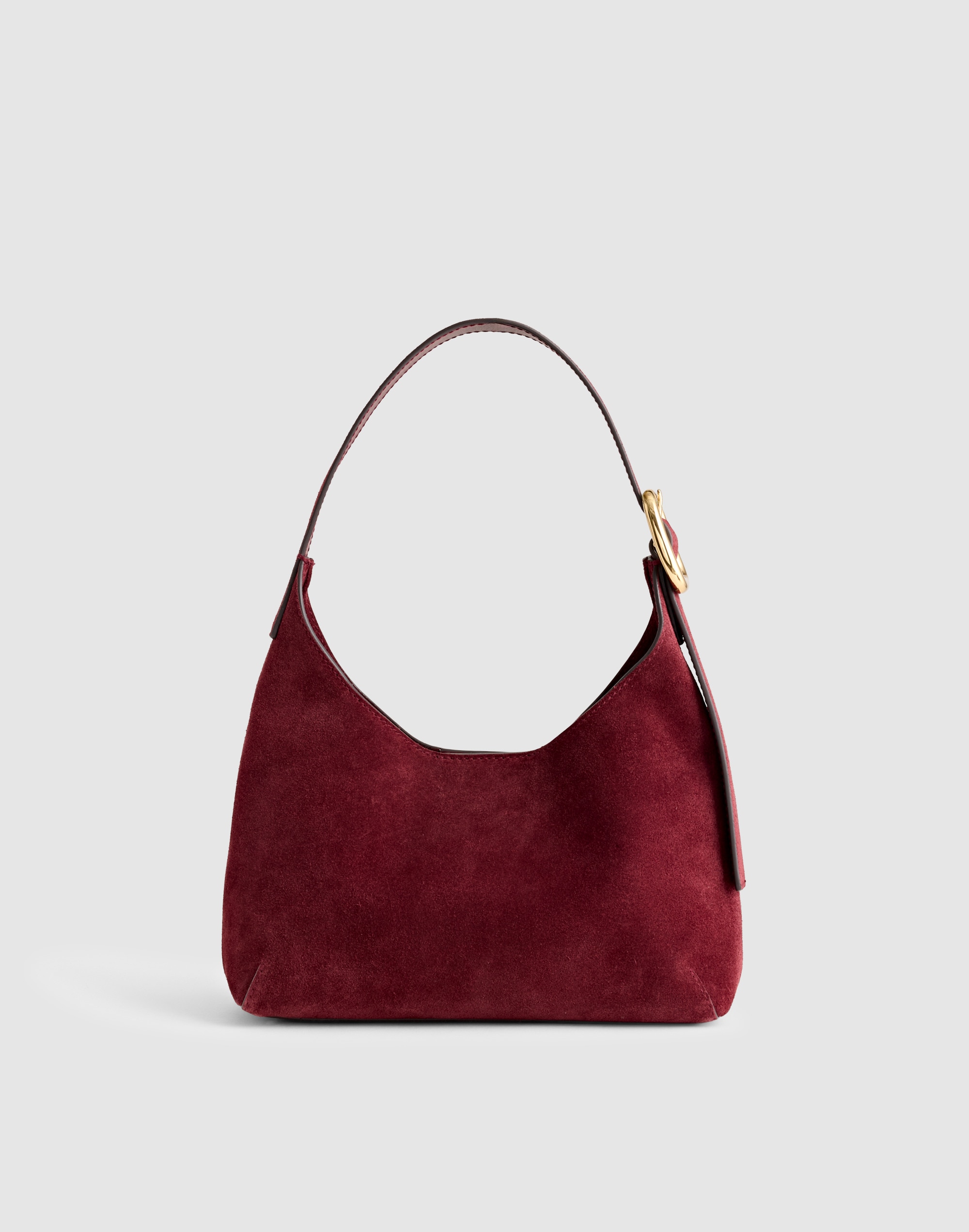 The Sculptural-Buckle Shoulder Bag