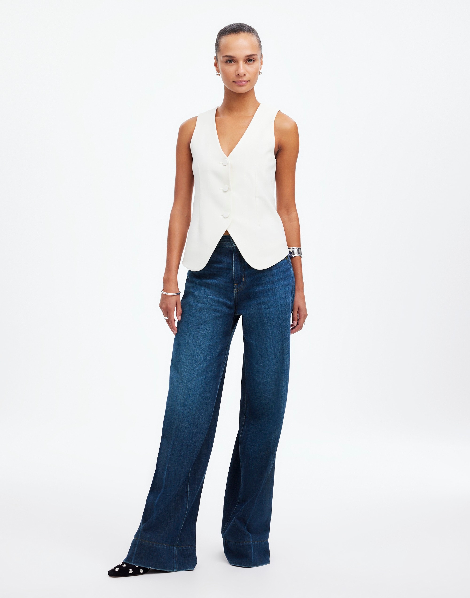 Tall Superwide-Leg Jeans: Softdrape Denim Edition