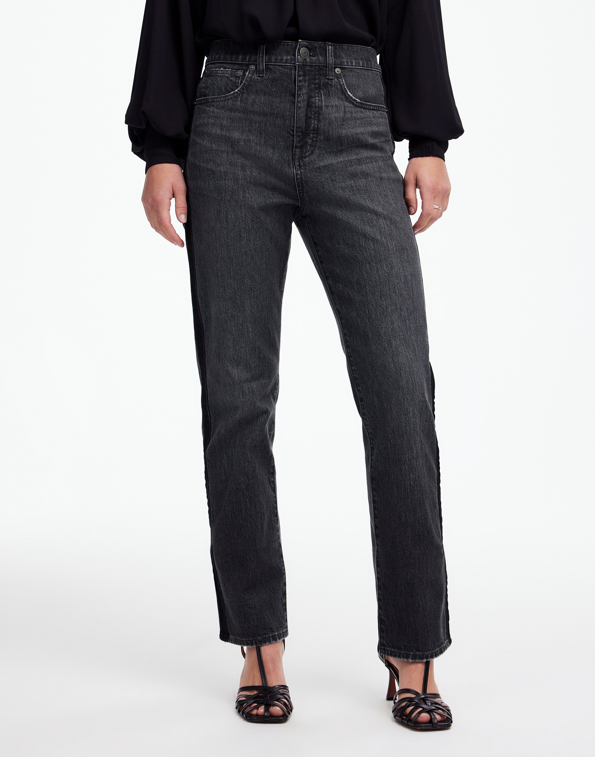The '90s Straight Jean in Rojas Wash: Tux Stripe Edition