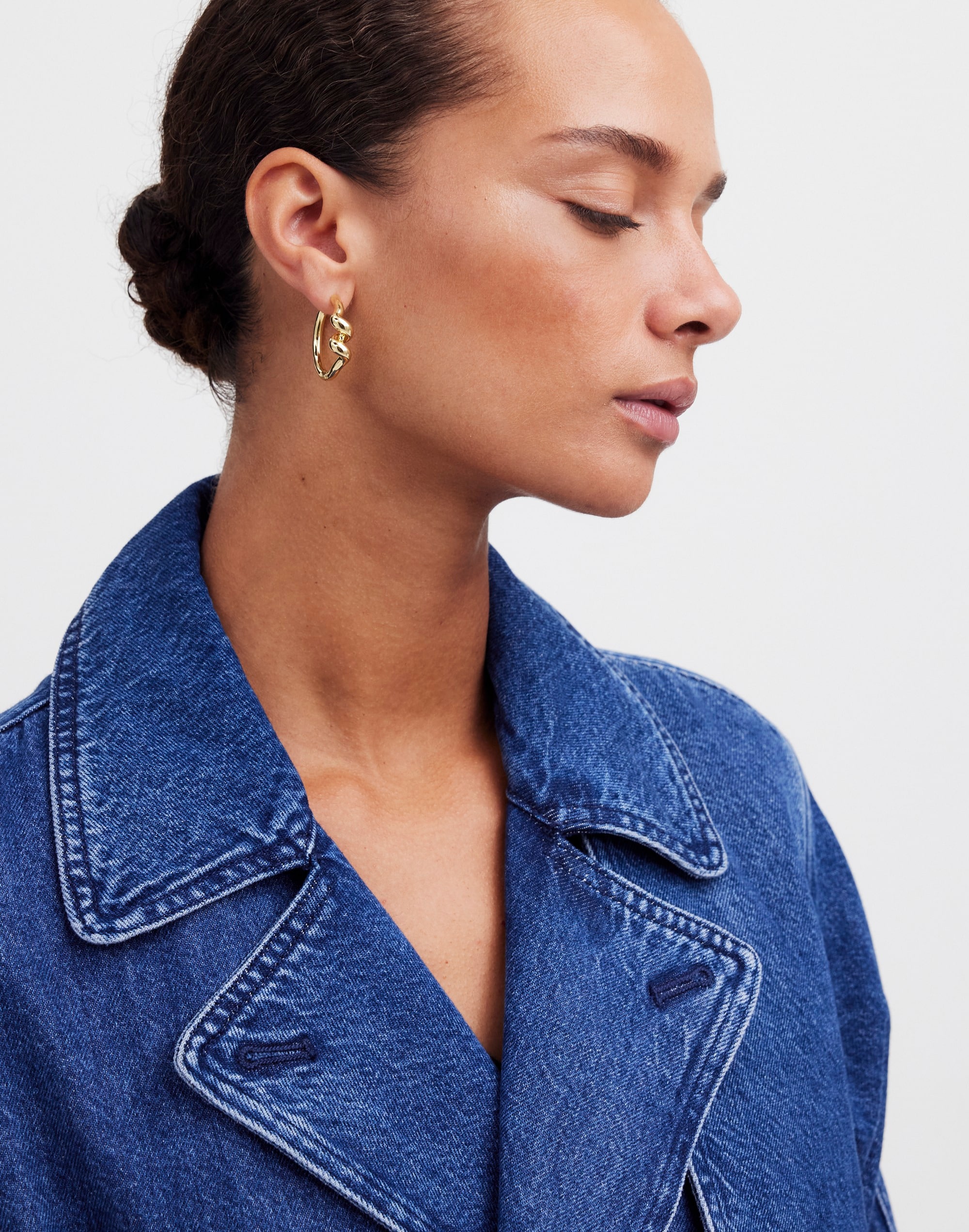 Coil Statement Hoop Earrings
