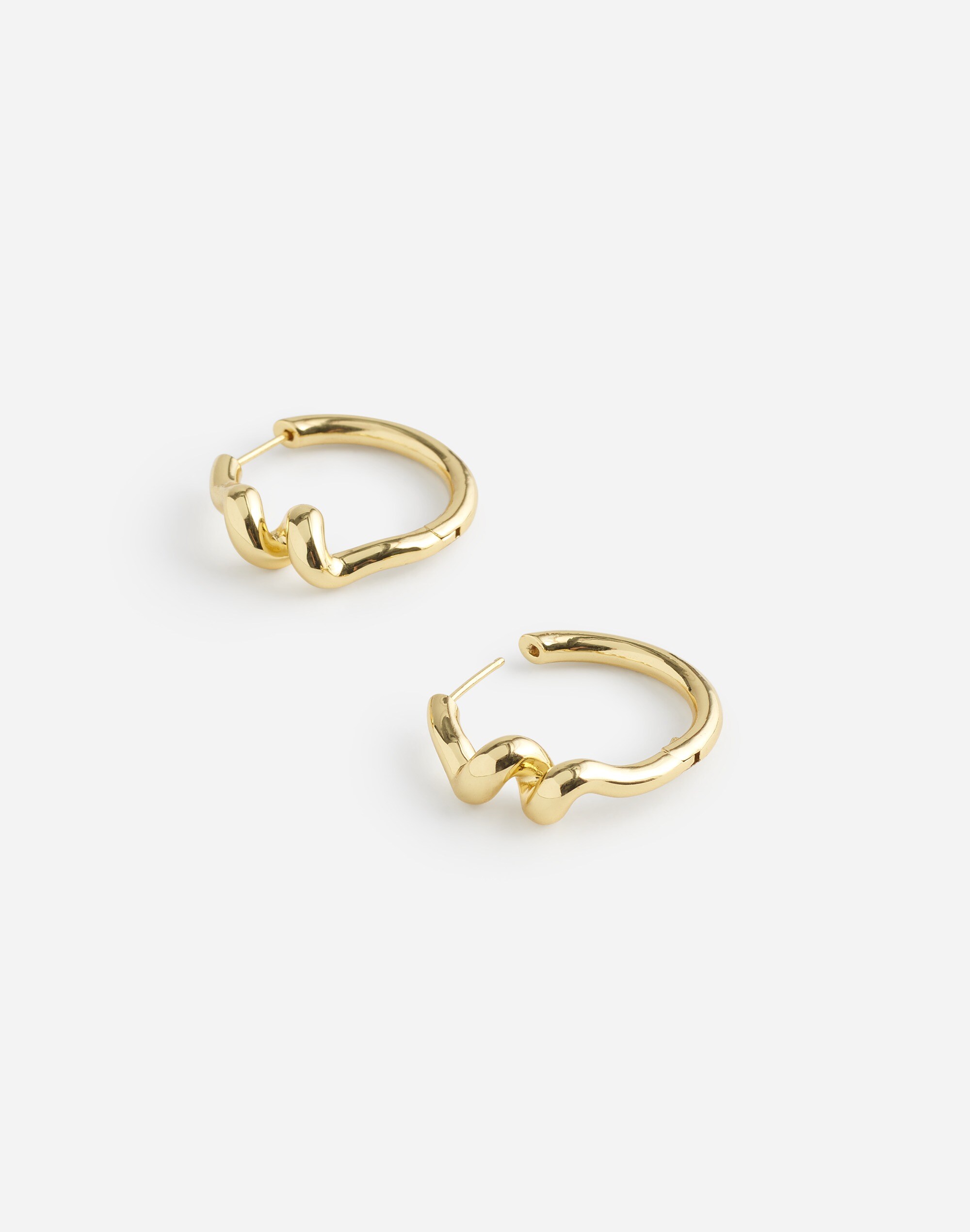 Coil Statement Hoop Earrings